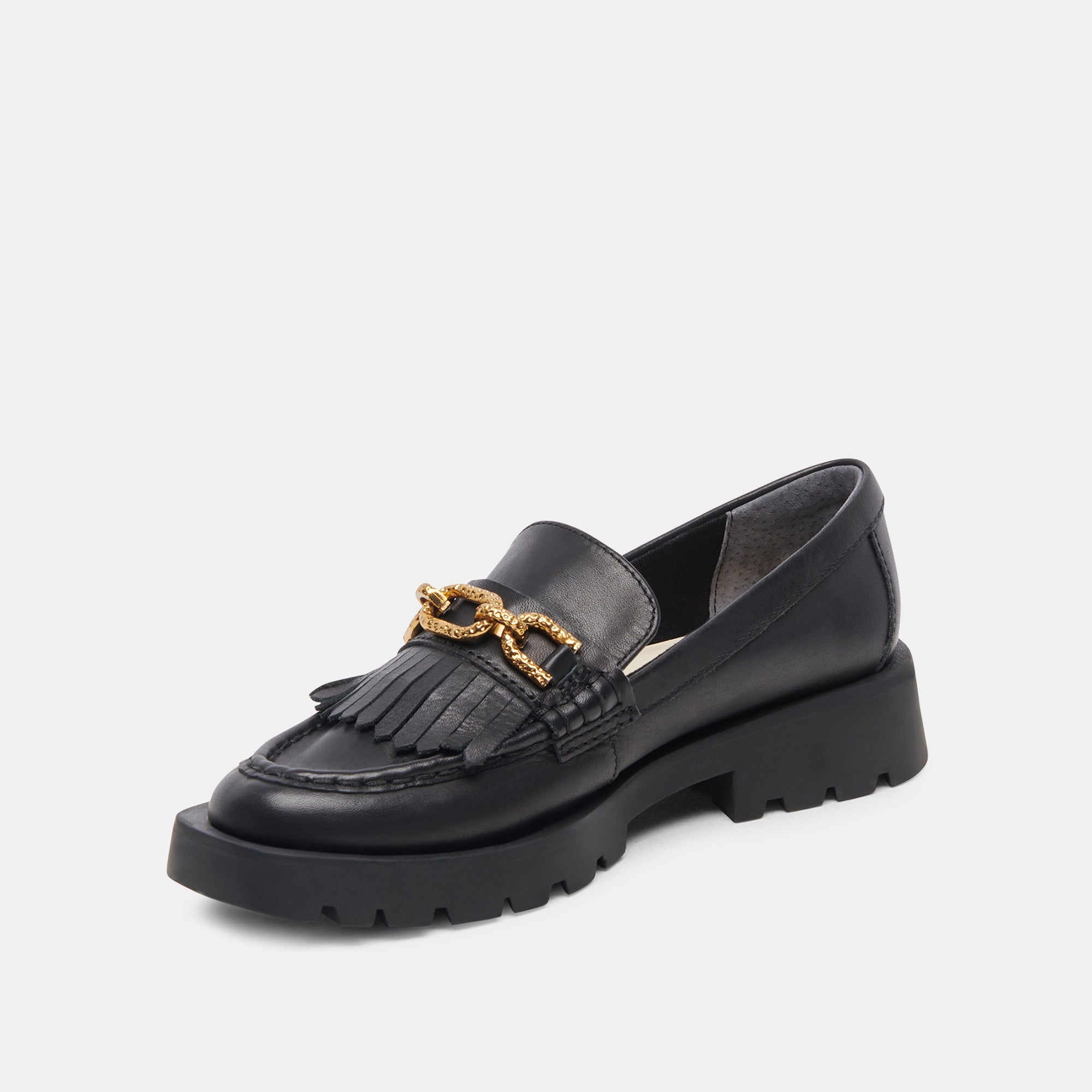 ERNA WIDE FLATS BLACK LEATHER - re:vita