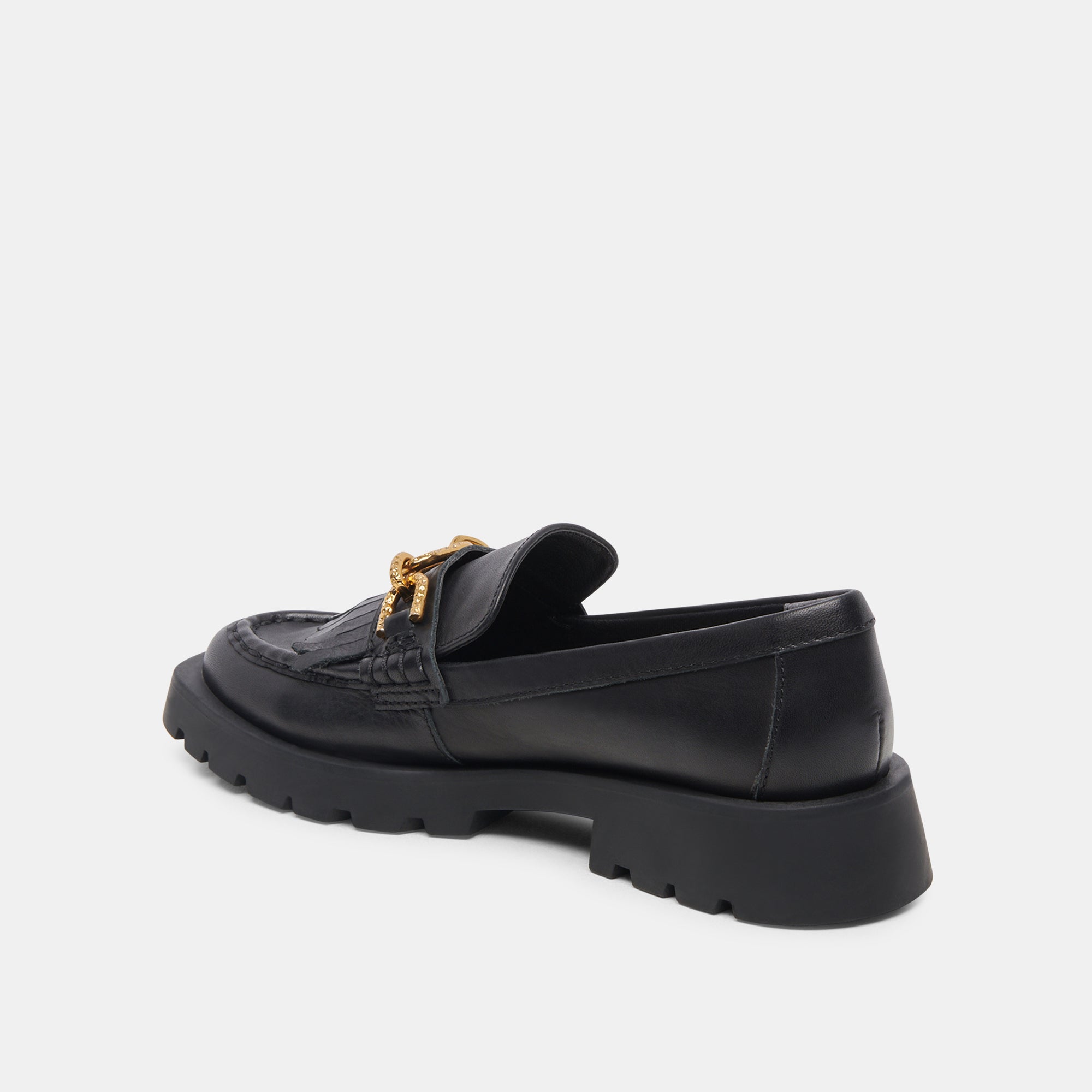 ERNA WIDE FLATS BLACK LEATHER - re:vita