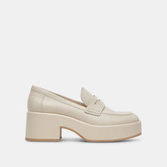 YANNI LOAFERS IVORY LEATHER - re:vita