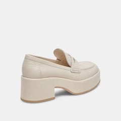 YANNI LOAFERS IVORY LEATHER - re:vita