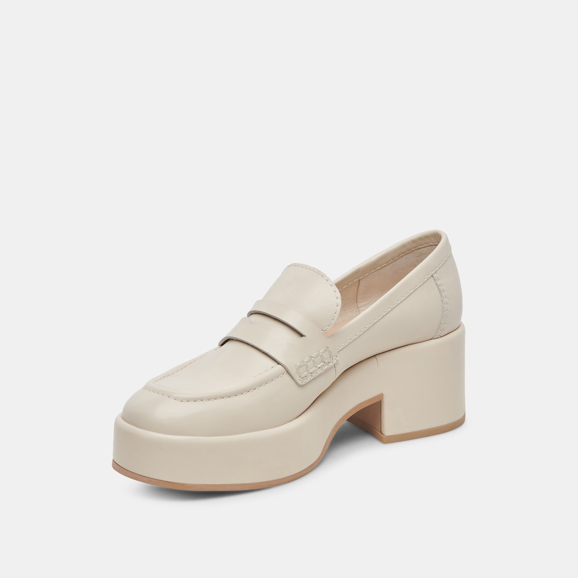 YANNI LOAFERS IVORY LEATHER - re:vita