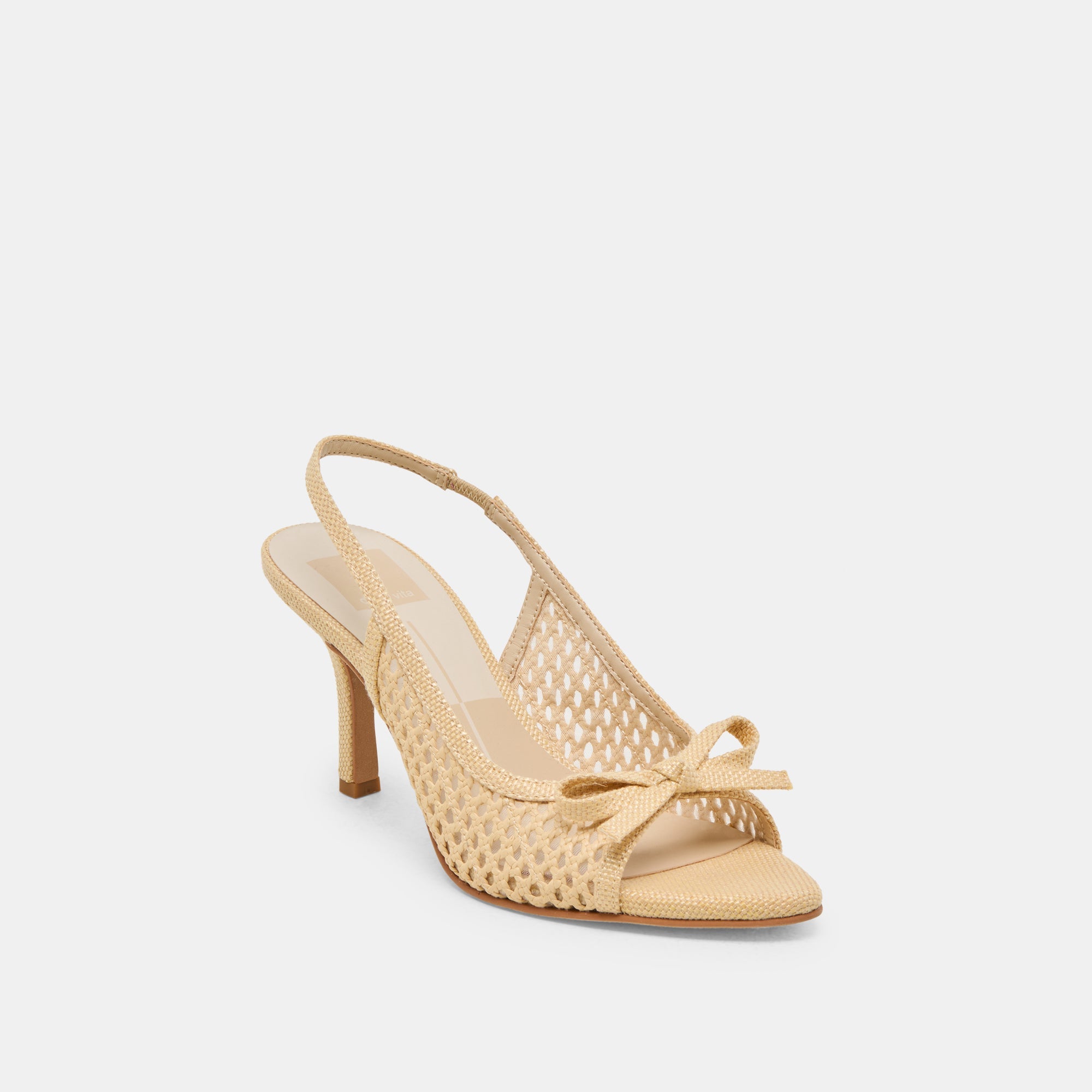 MORELA HEELS NATURAL RAFFIA