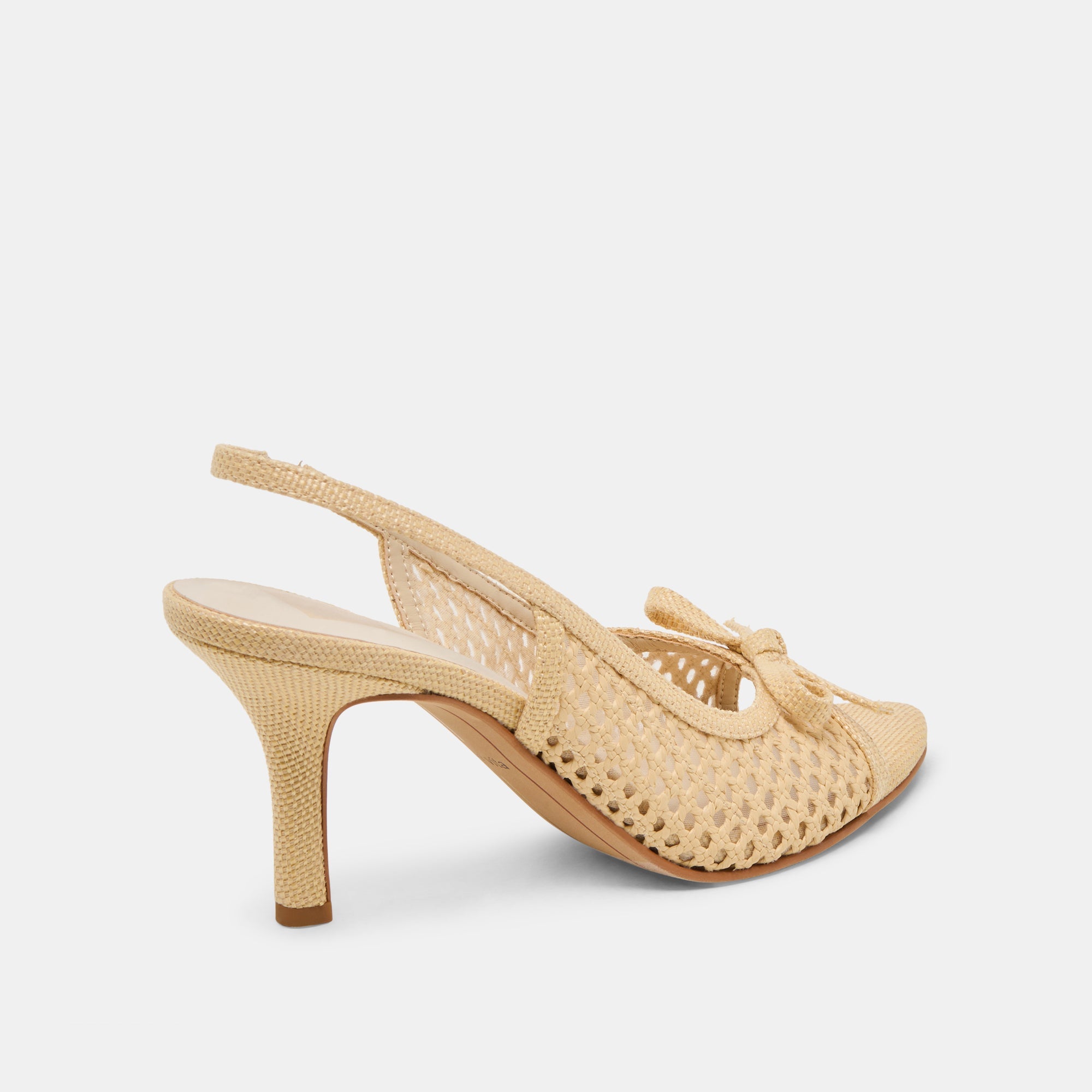 MORELA HEELS NATURAL RAFFIA