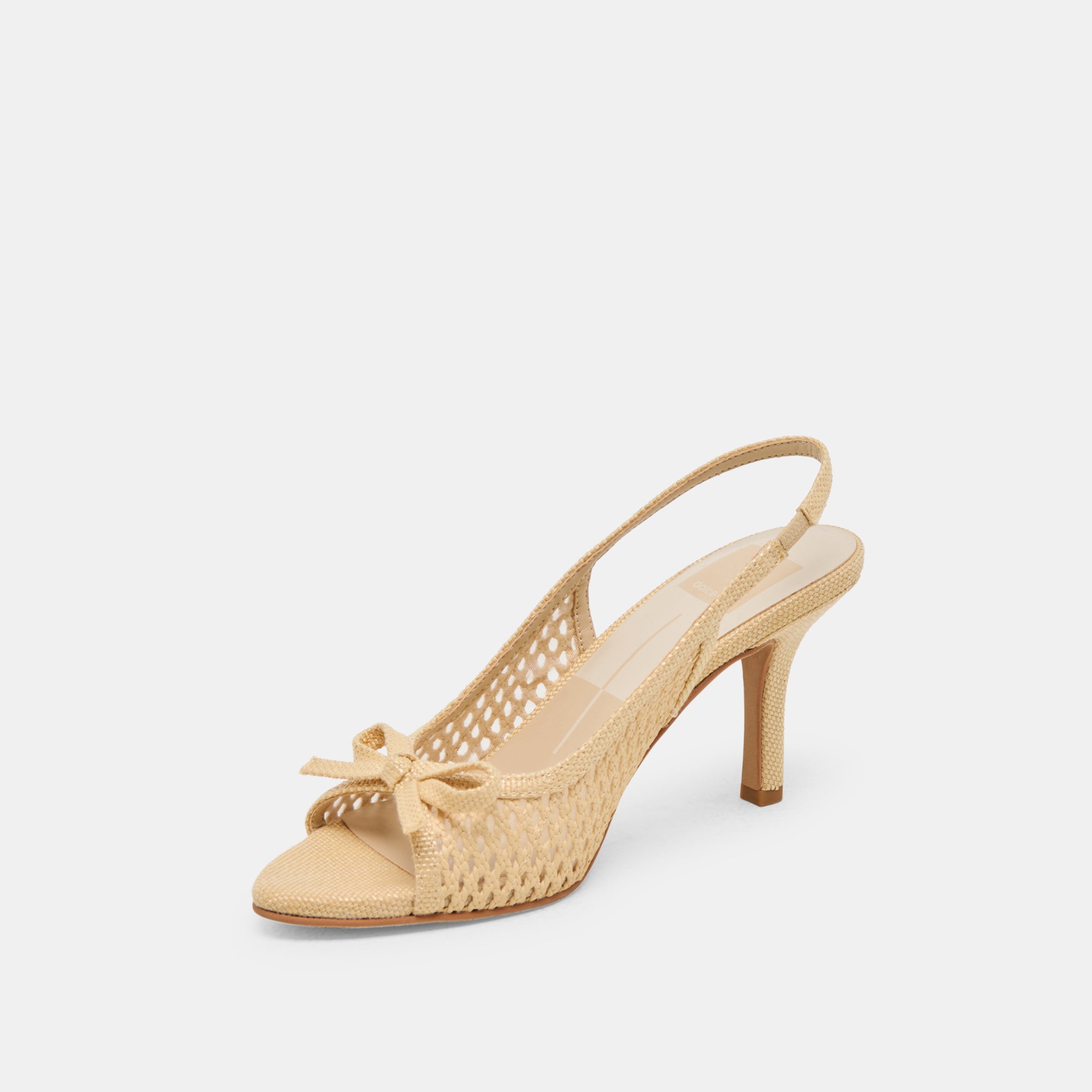MORELA HEELS NATURAL RAFFIA
