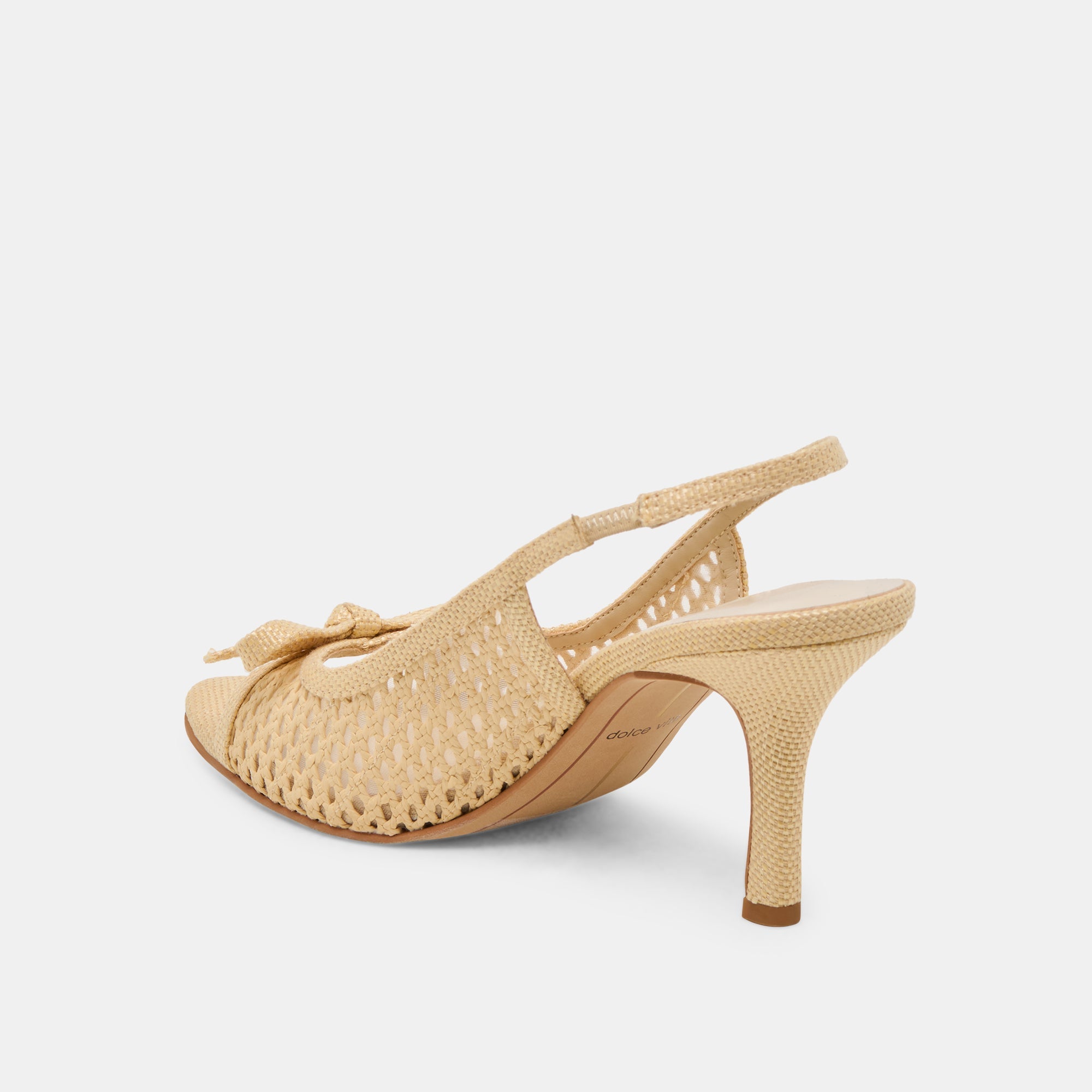 MORELA HEELS NATURAL RAFFIA