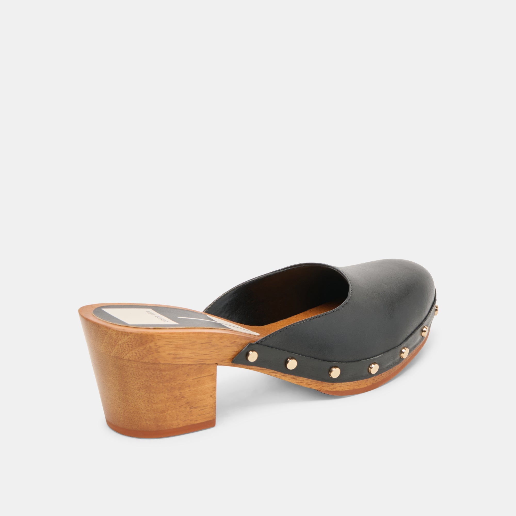 CAMYN HEELS BLACK LEATHER