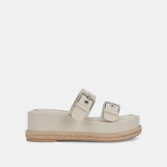 CANYON SANDALS IVORY LEATHER - re:vita