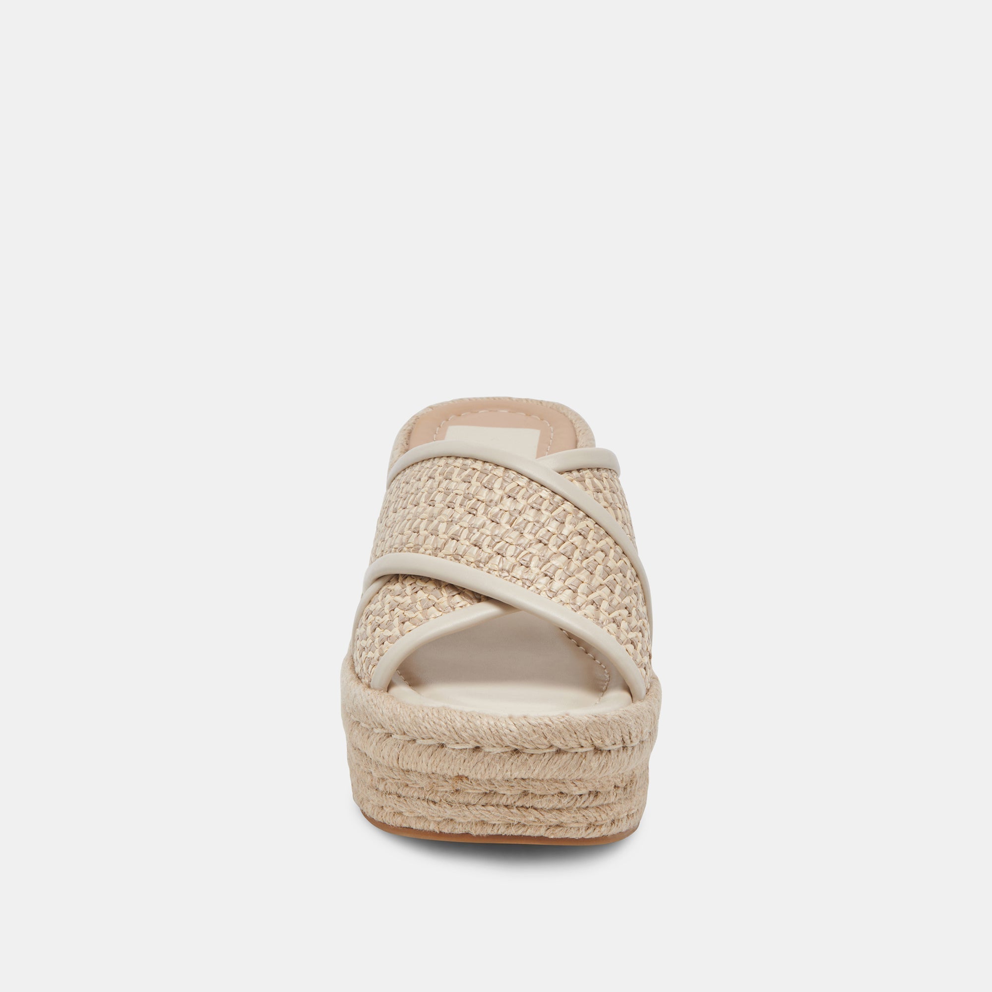 ELDORA HEELS NATURAL WHITE RAFFIA - re:vita