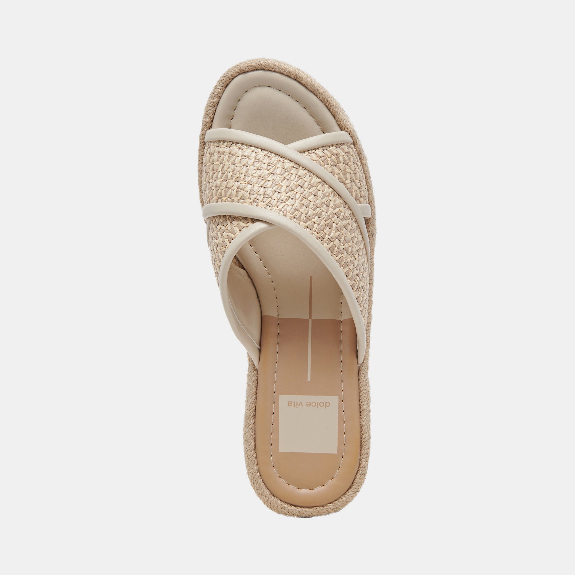 ELDORA HEELS NATURAL WHITE RAFFIA - re:vita