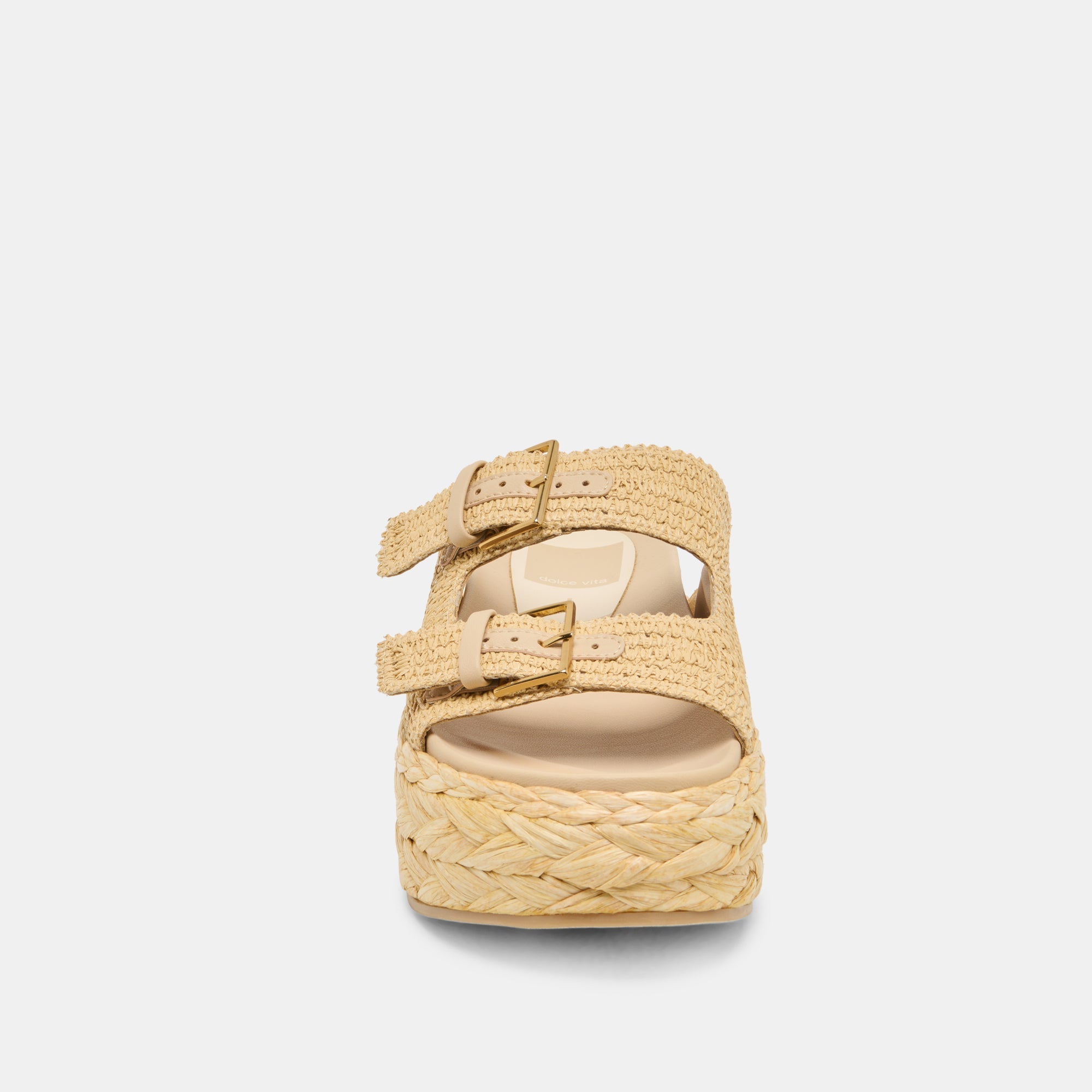FALYN SANDALS LT NATURAL WOVEN RAFFIA