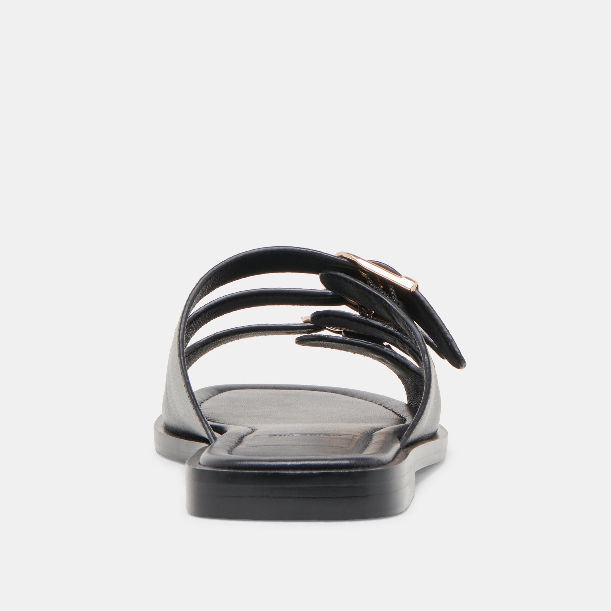 FIN SANDALS BLACK LEATHER