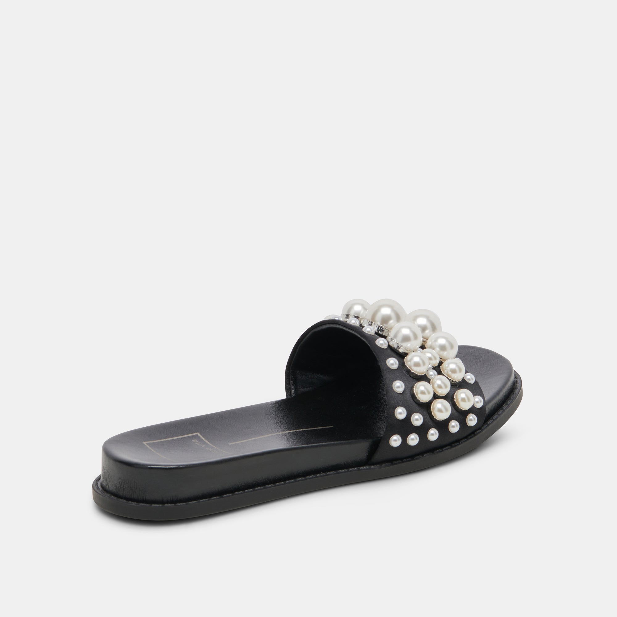 GABBI PEARL SANDALS BLACK PEARLS - re:vita