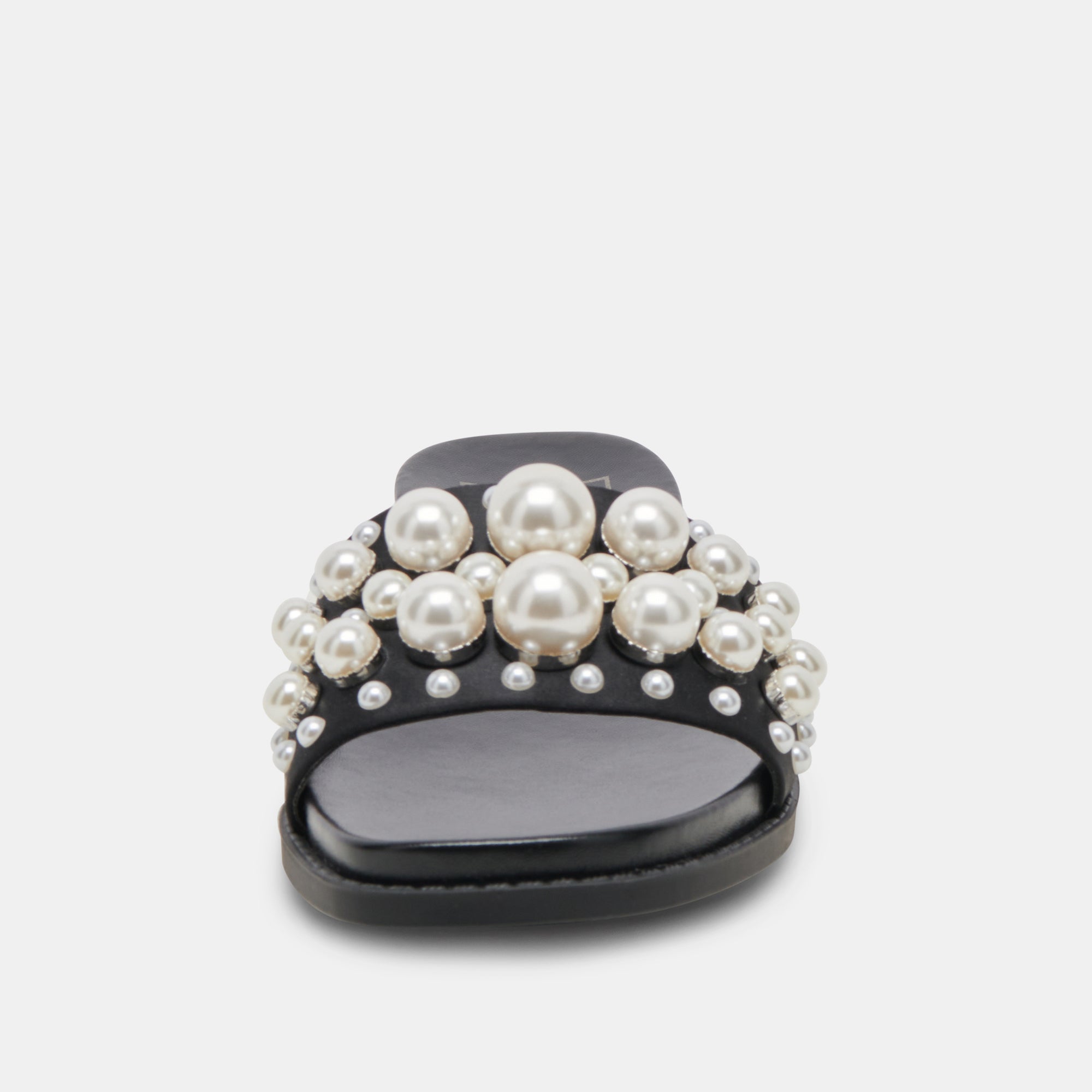 GABBI PEARL SANDALS BLACK PEARLS - re:vita