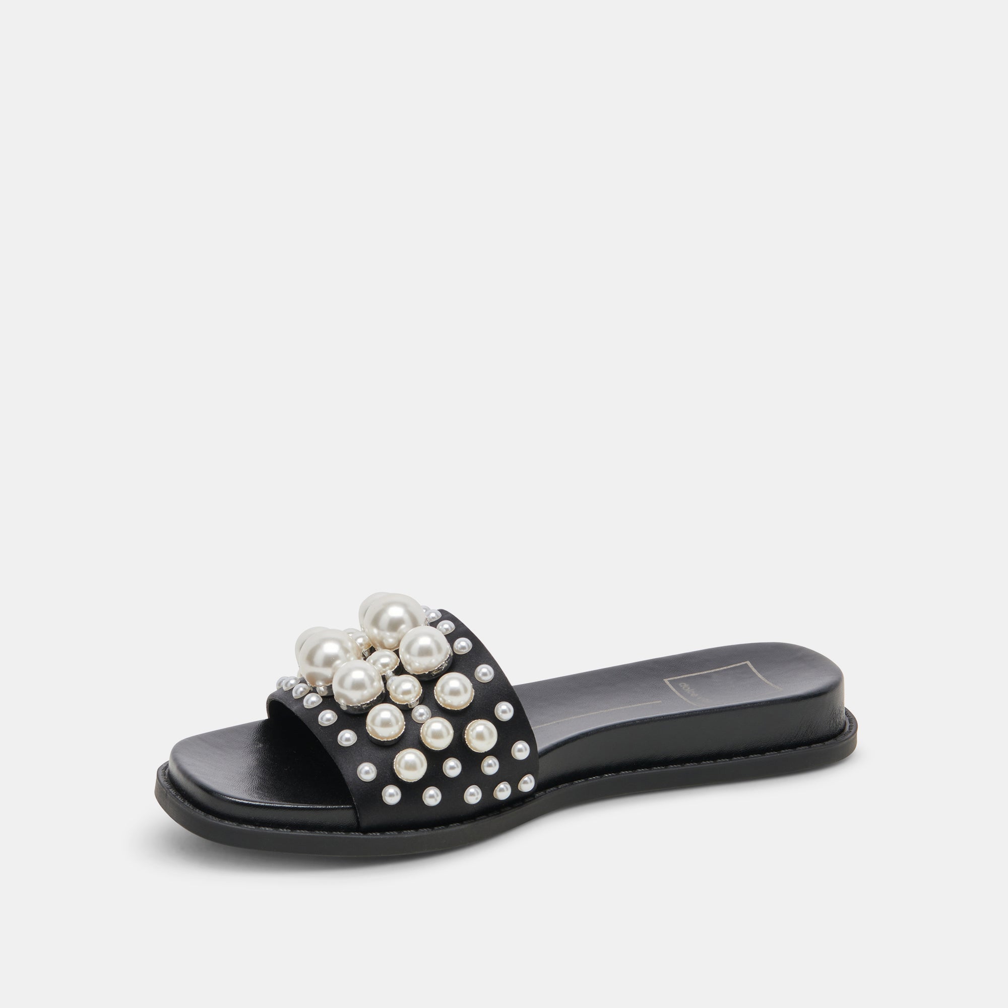 GABBI PEARL SANDALS BLACK PEARLS - re:vita