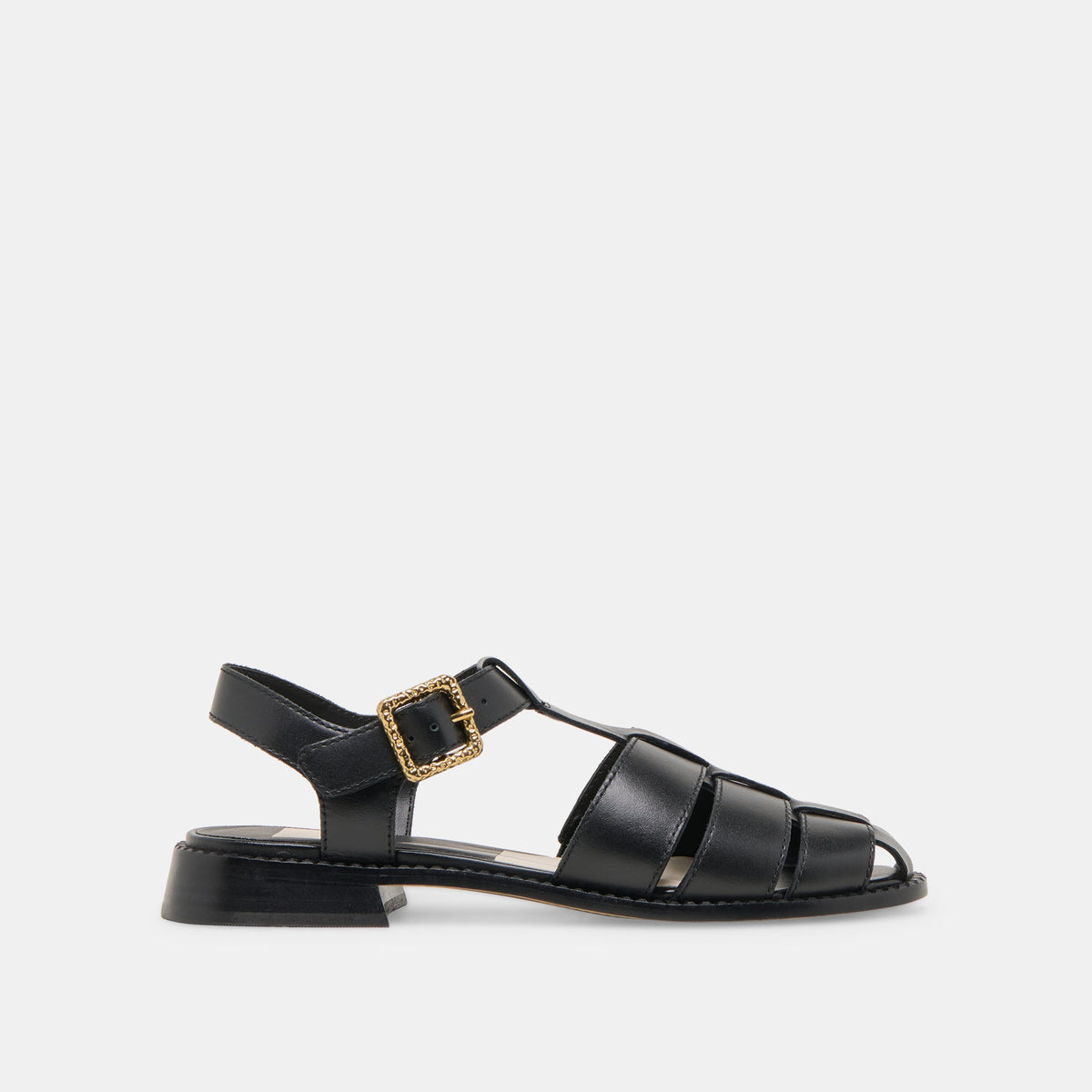 HOLIS SANDALS BLACK LEATHER