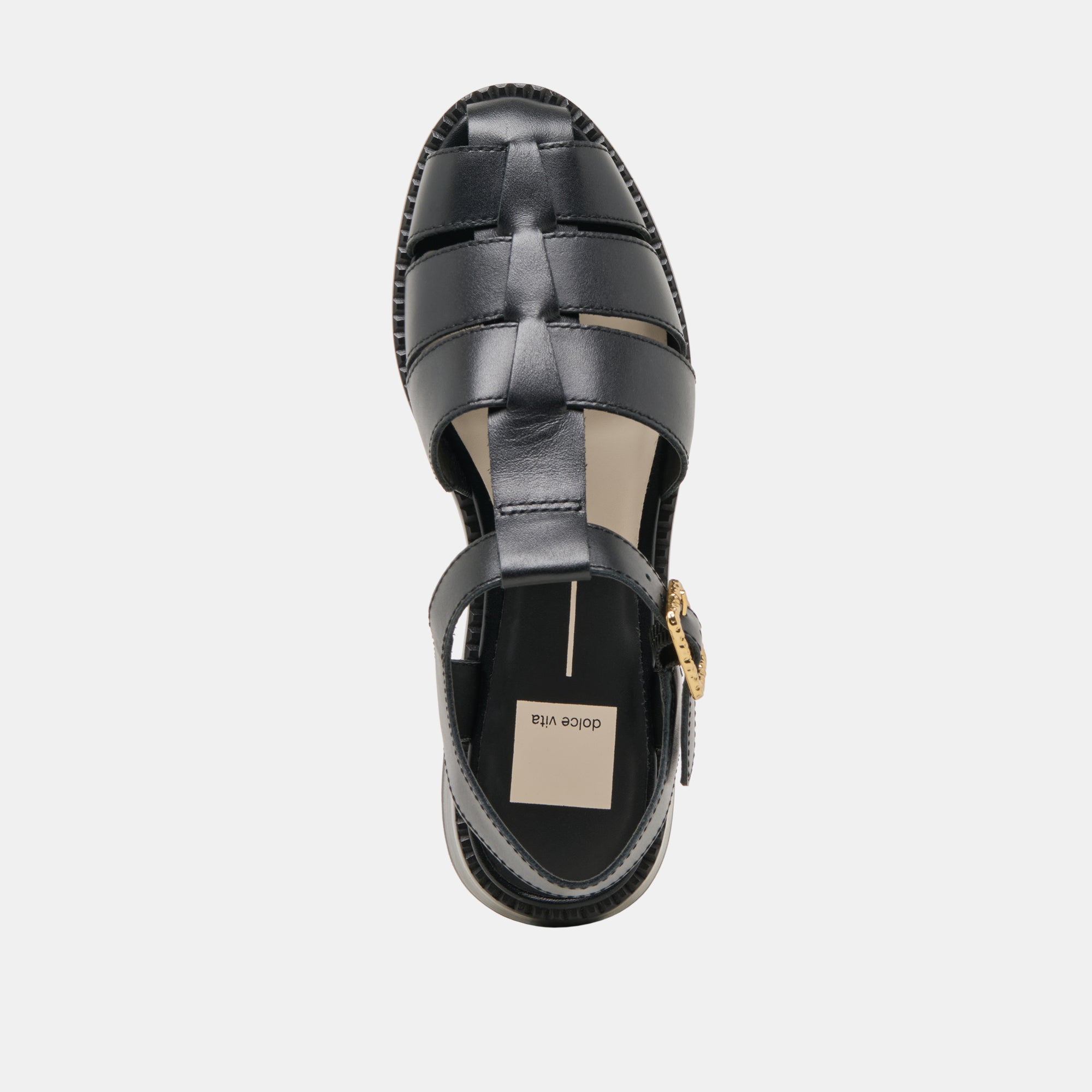 HOLIS SANDALS BLACK LEATHER