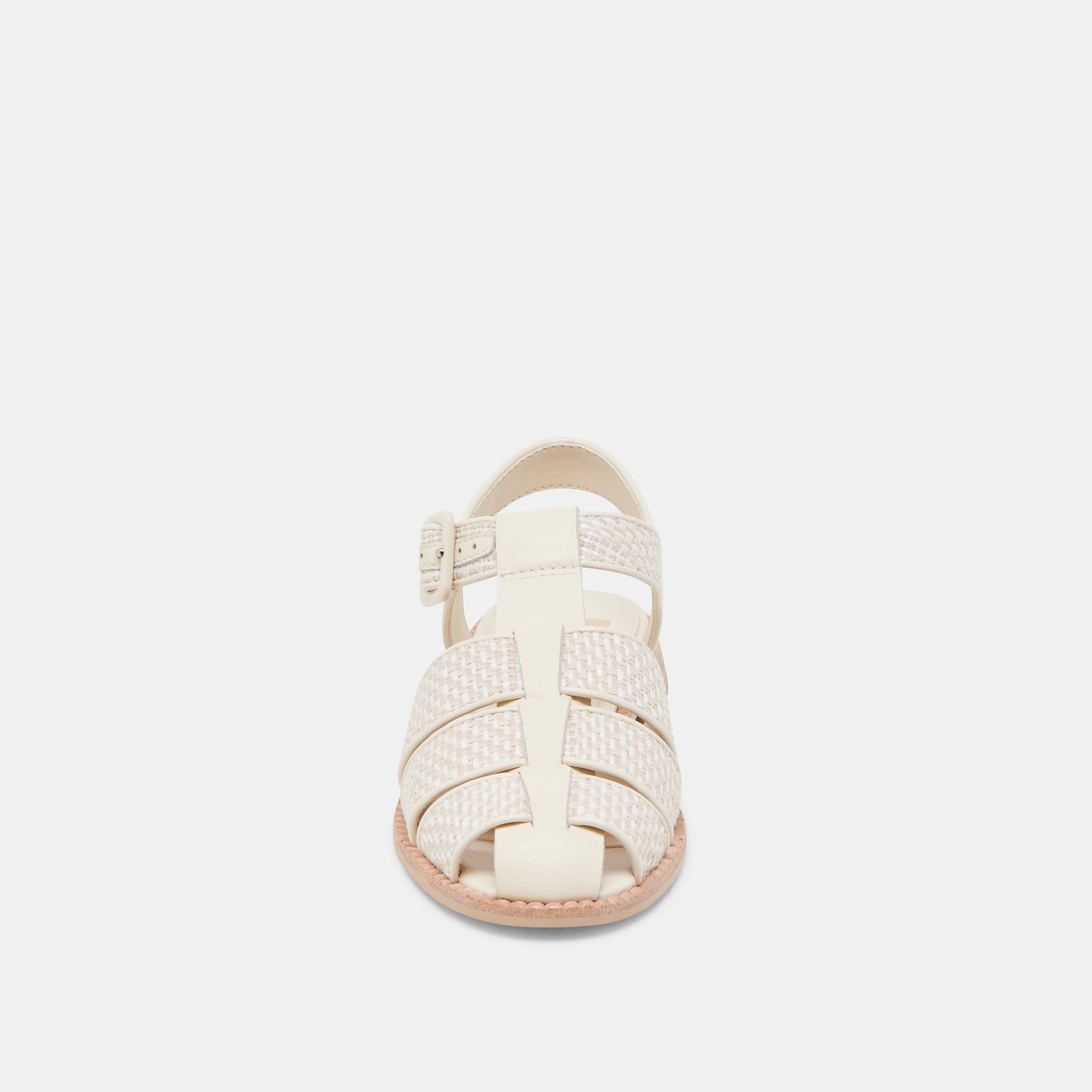 HOLIS SANDALS WHITE MULTI RAFFIA