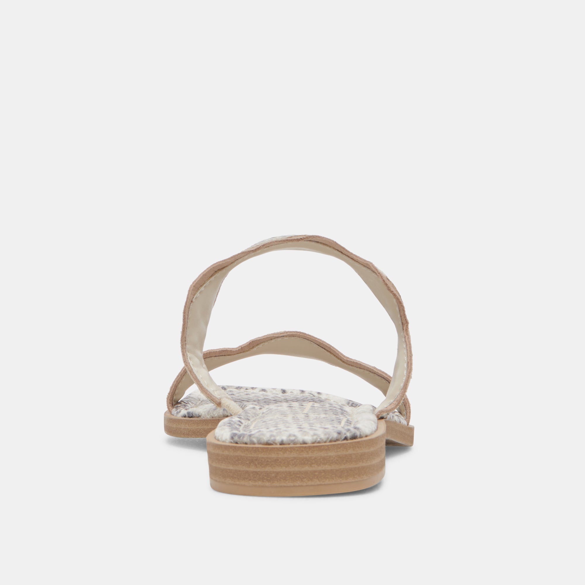 ILVA SANDALS GREY WHITE EMBOSSED LEATHER - re:vita