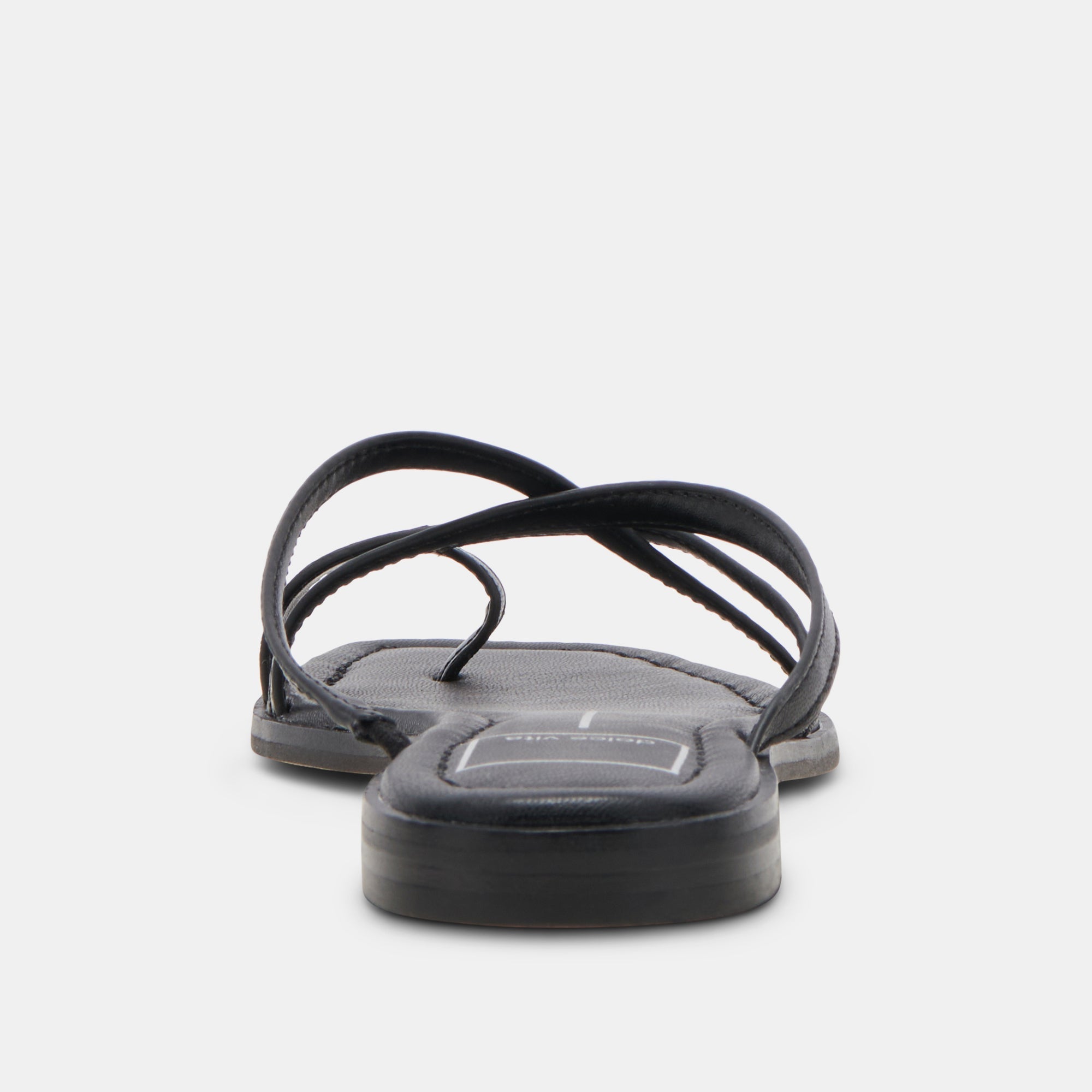 INDIGO SANDALS BLACK LEATHER - re:vita