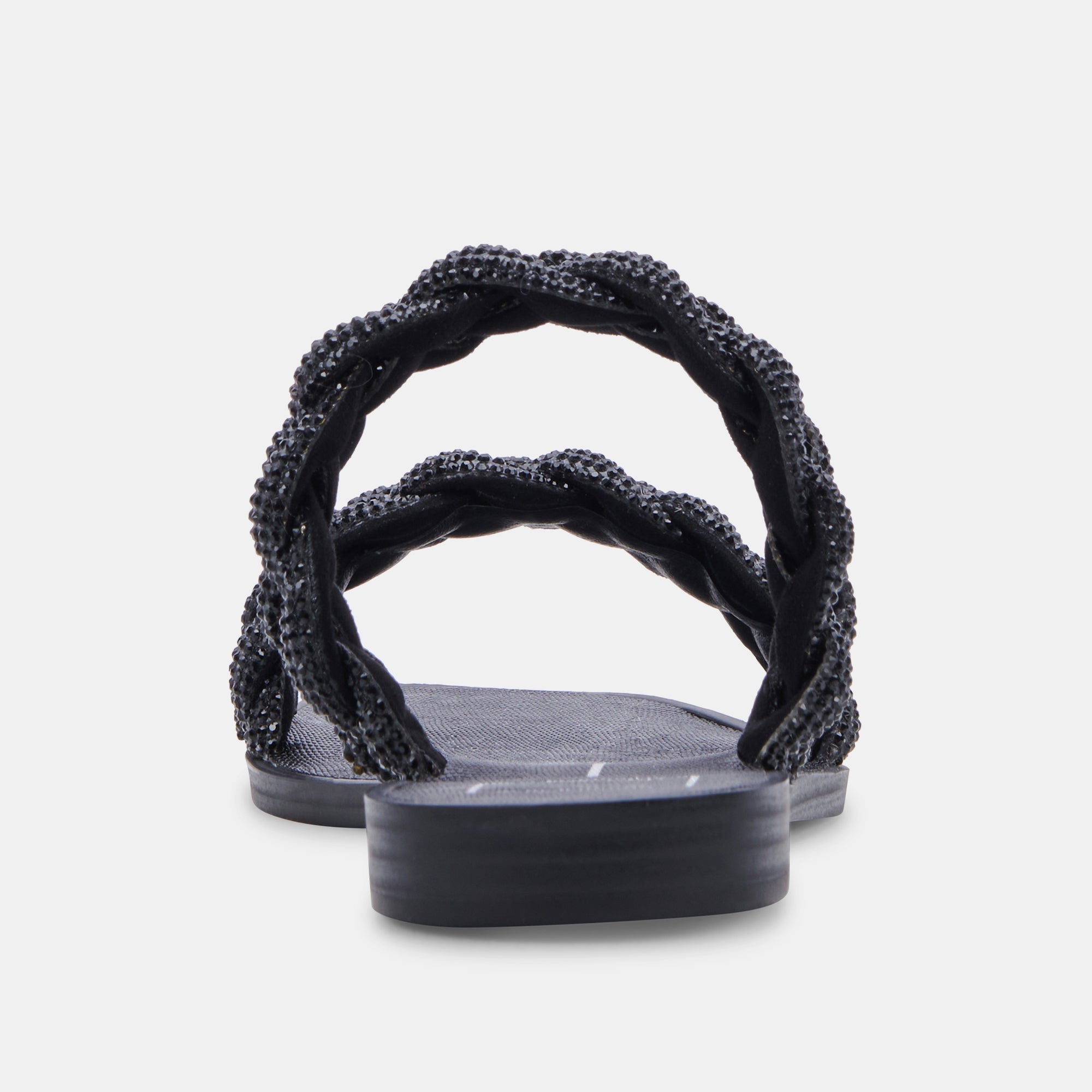 INDY RHINESTONE SANDALS BLACK RHINESTONE - re:vita