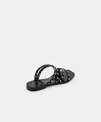 IZABEL STUDDED SANDALS BLACK STELLA - re:vita