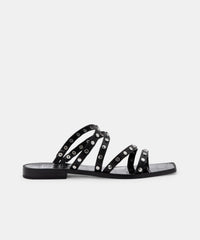 IZABEL STUDDED SANDALS BLACK STELLA - re:vita