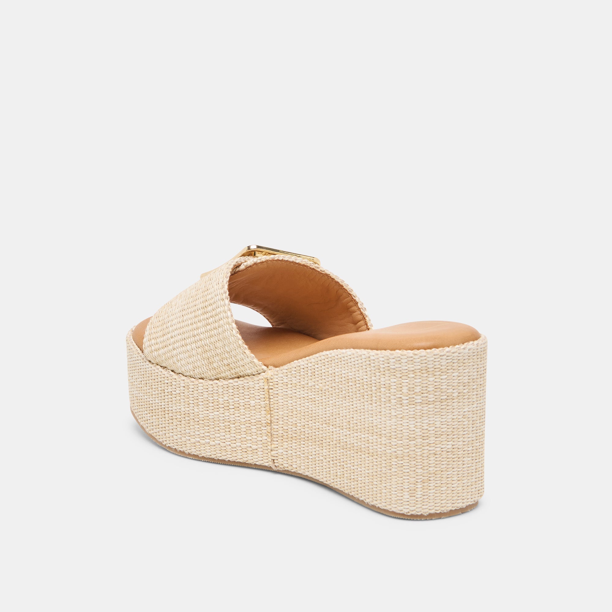 JILIAN WEDGES LT NATURAL RAFFIA