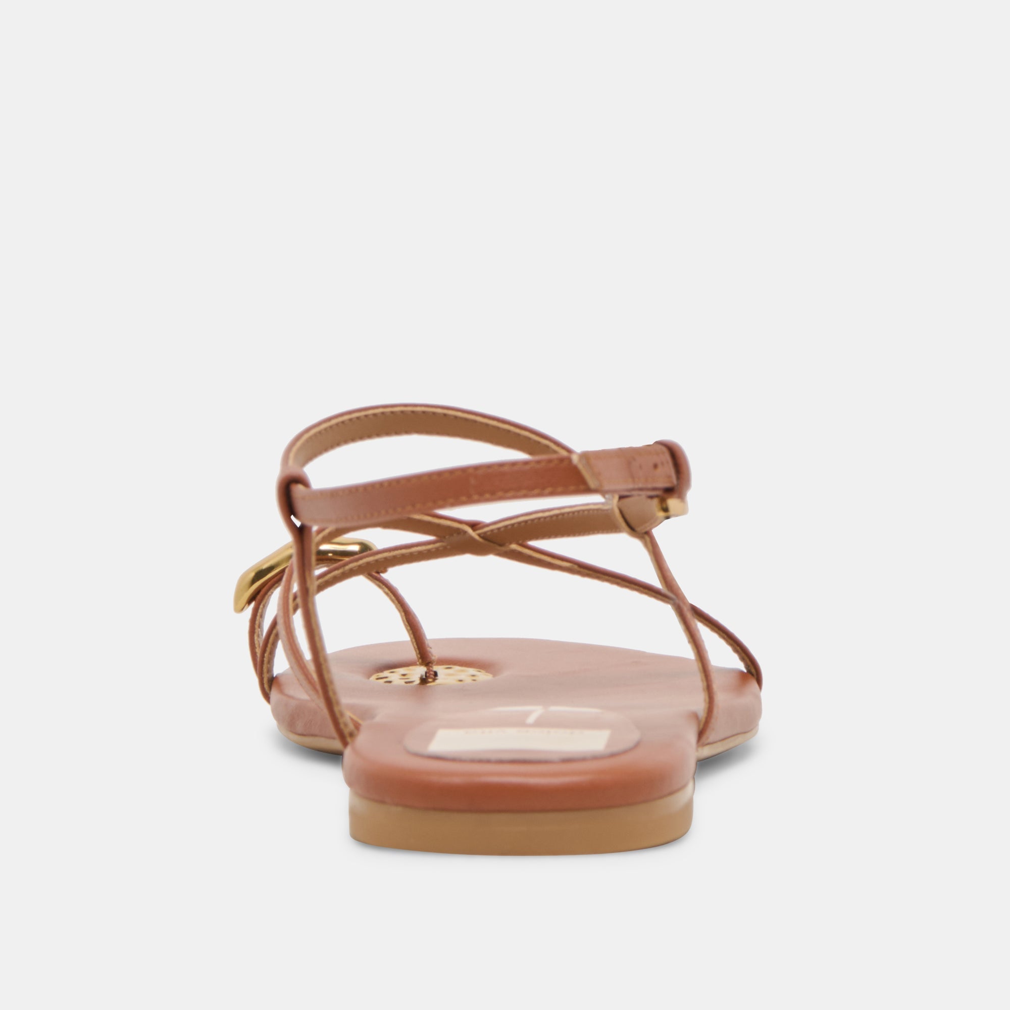 KESHA SANDALS COGNAC LEATHER