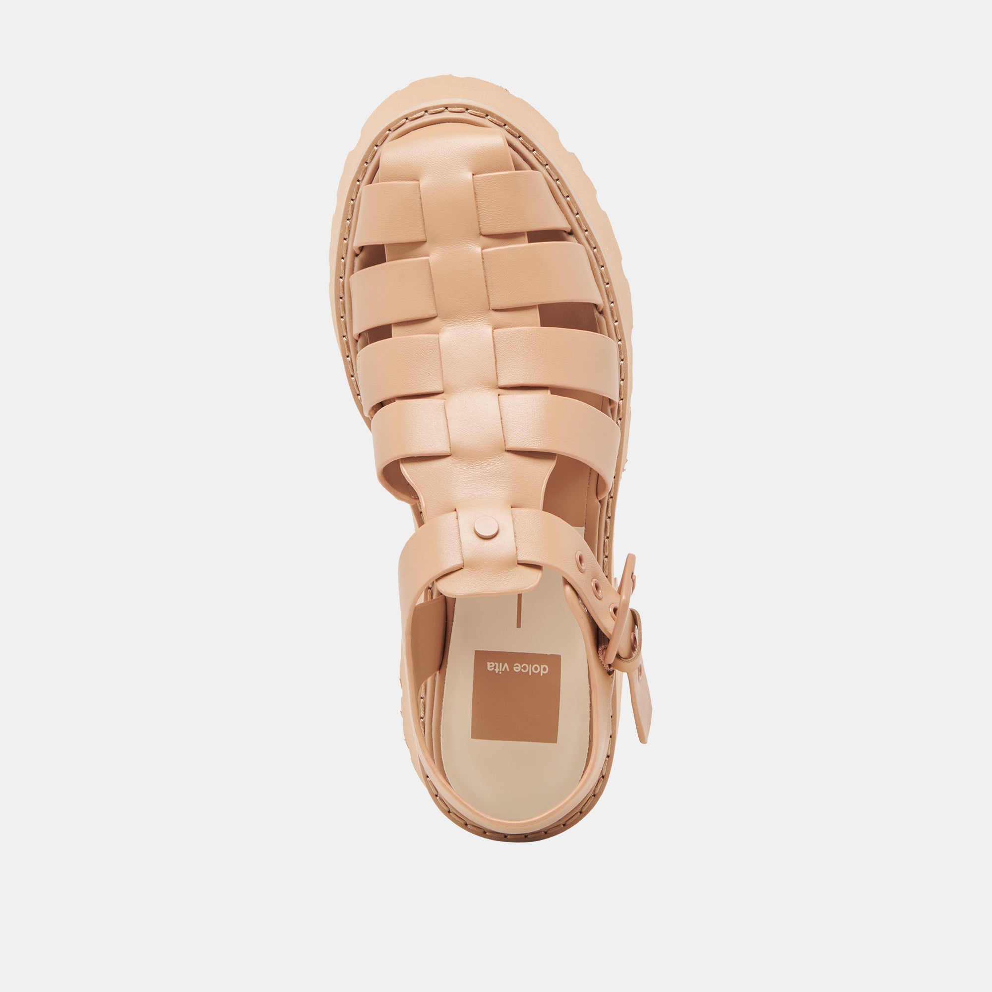 LASLY TONAL SANDALS CAFE LEATHER
