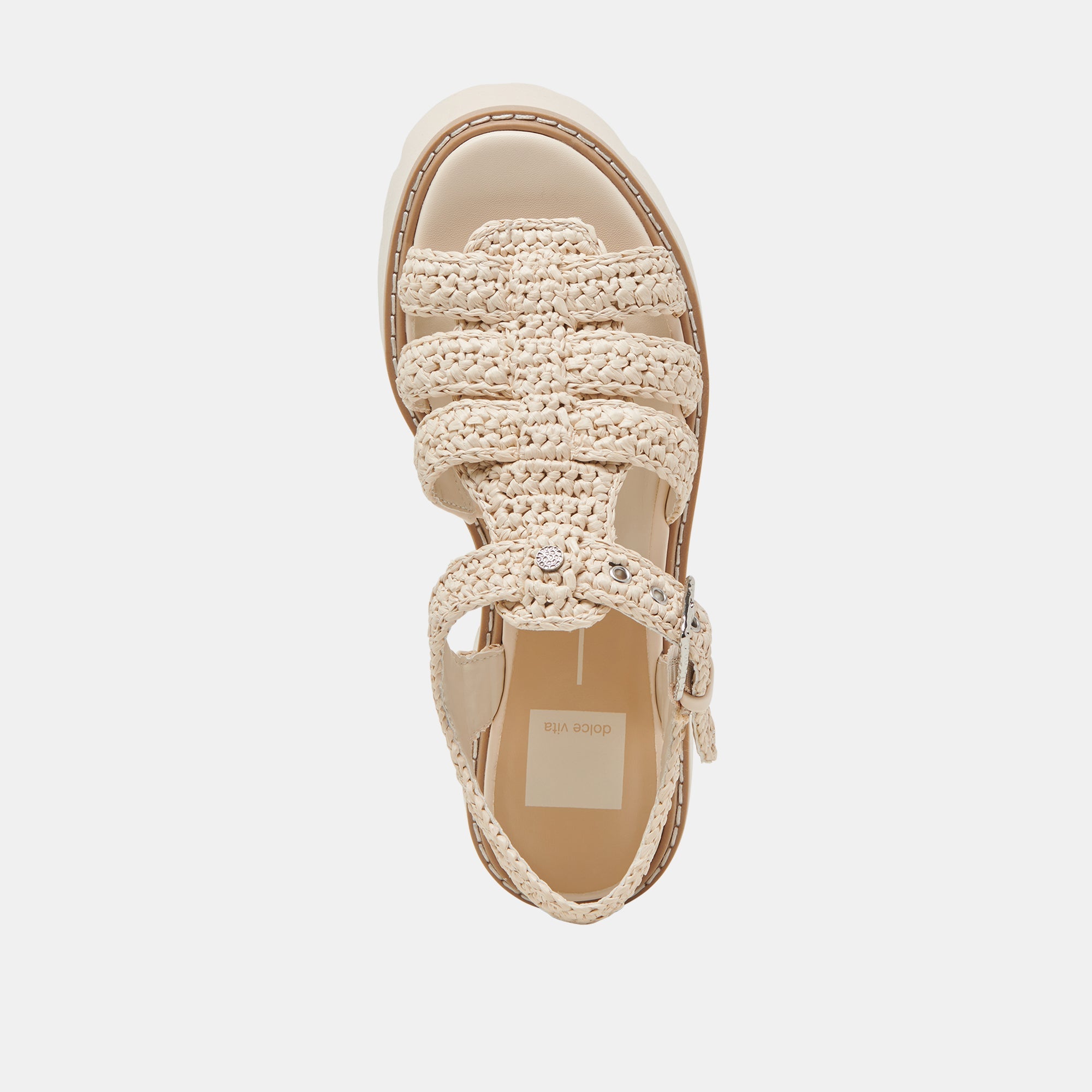 LATICE SANDALS OATMEAL KNIT