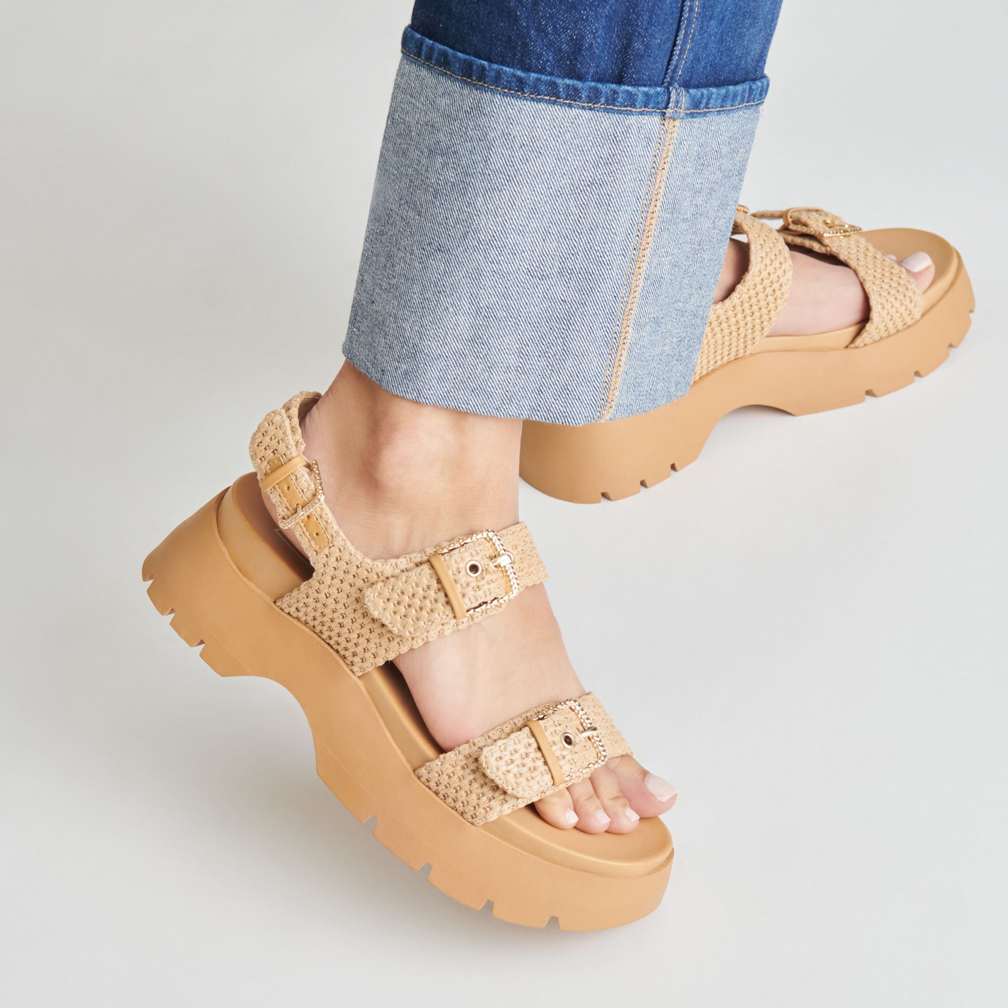 PALDA SANDALS NATURAL RAFFIA - re:vita