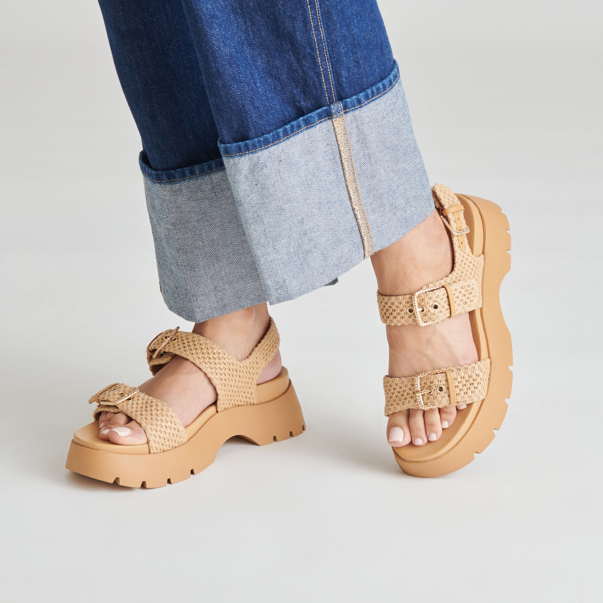 PALDA SANDALS NATURAL RAFFIA - re:vita