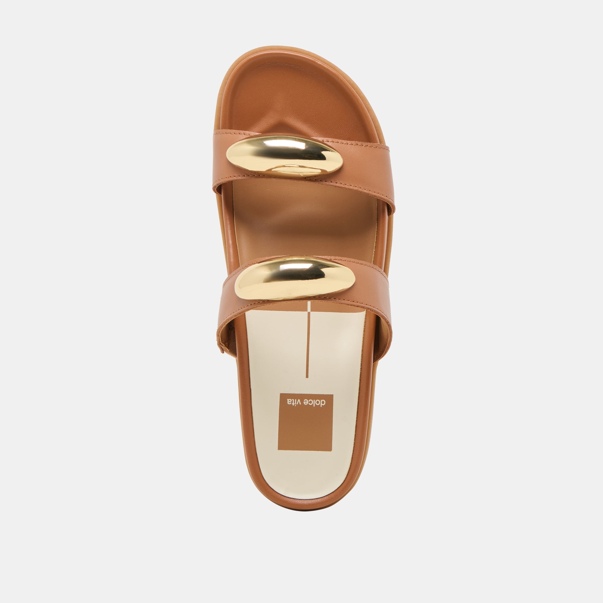 SATINE SANDALS SADDLE LEATHER