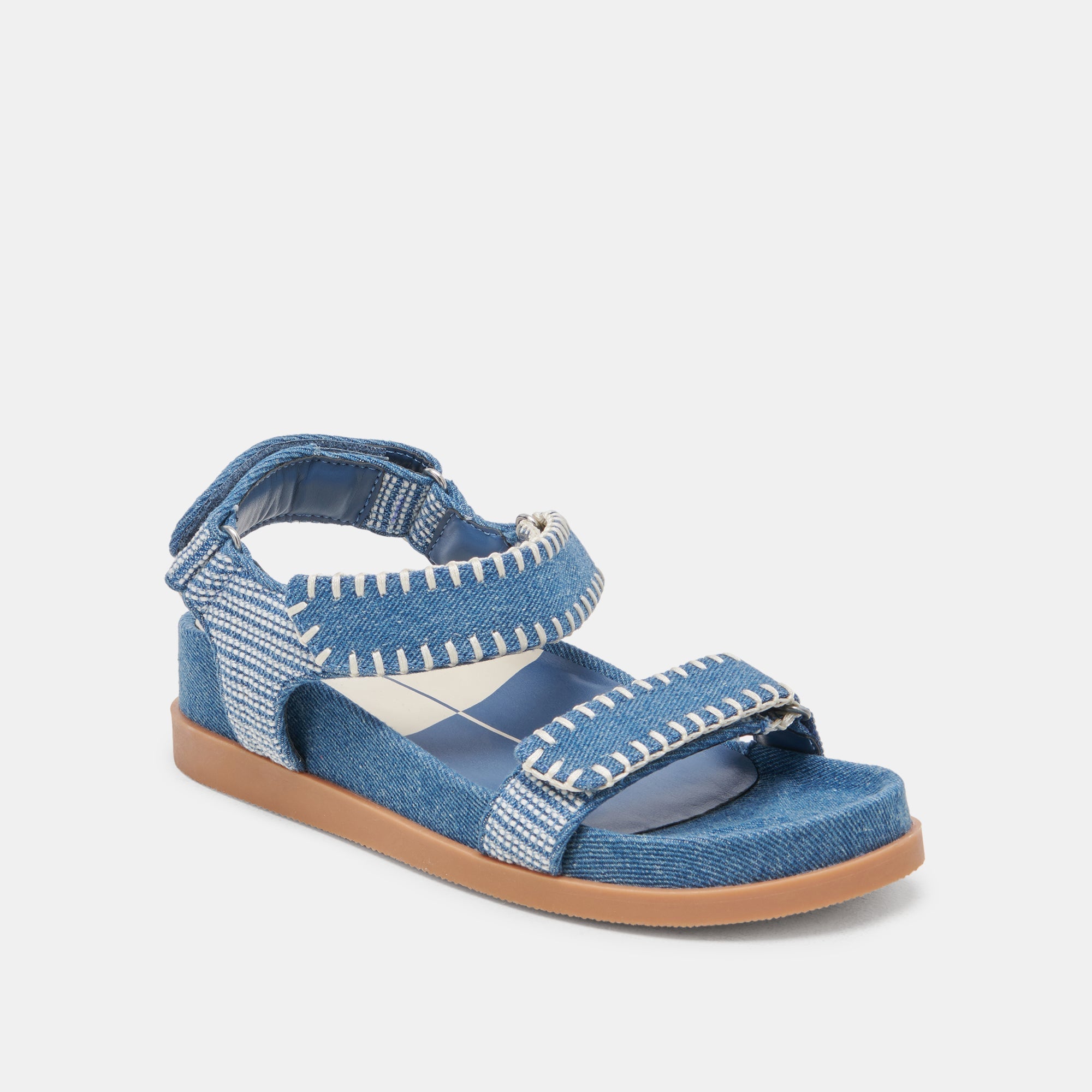 SENORA SANDALS BLUE MULTI DENIM - re:vita