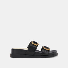 SOYA SANDALS ONYX LEATHER - re:vita
