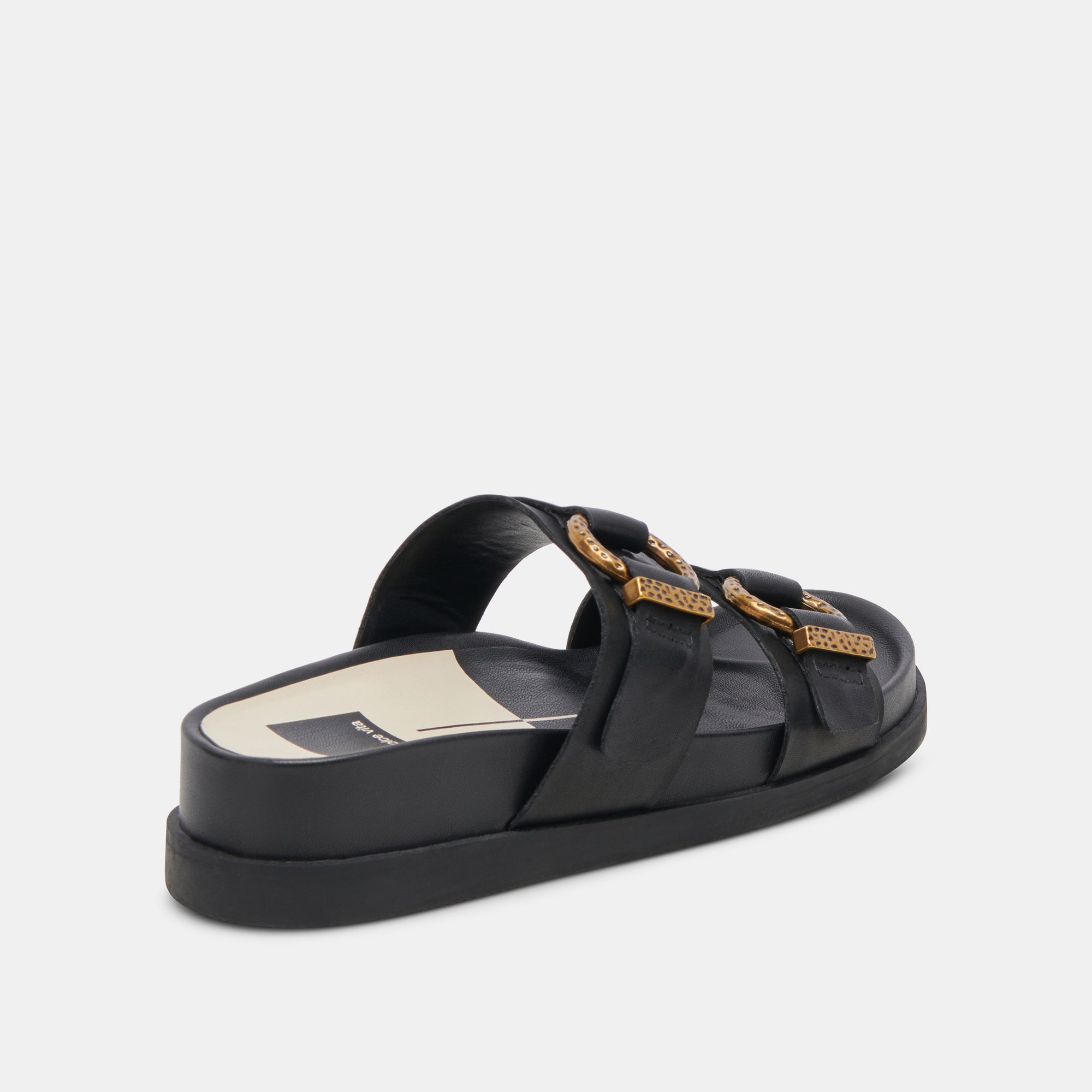 SOYA SANDALS ONYX LEATHER - re:vita