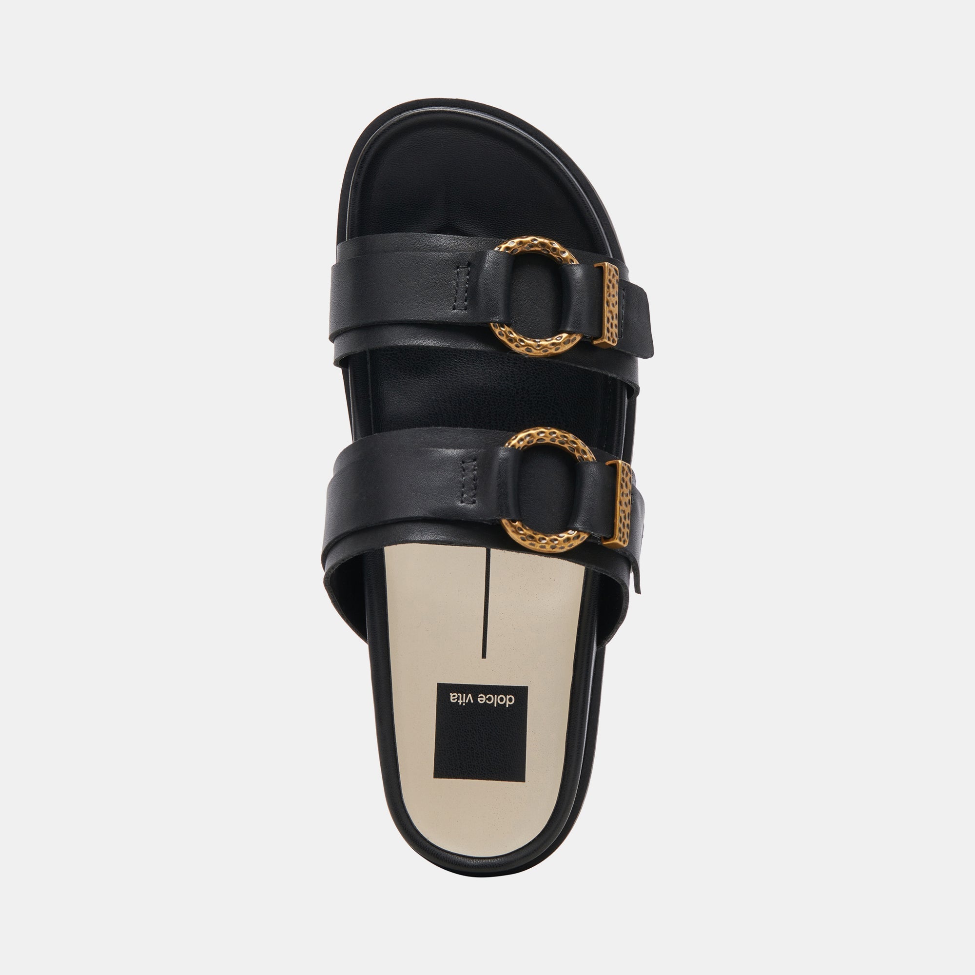 SOYA SANDALS ONYX LEATHER - re:vita