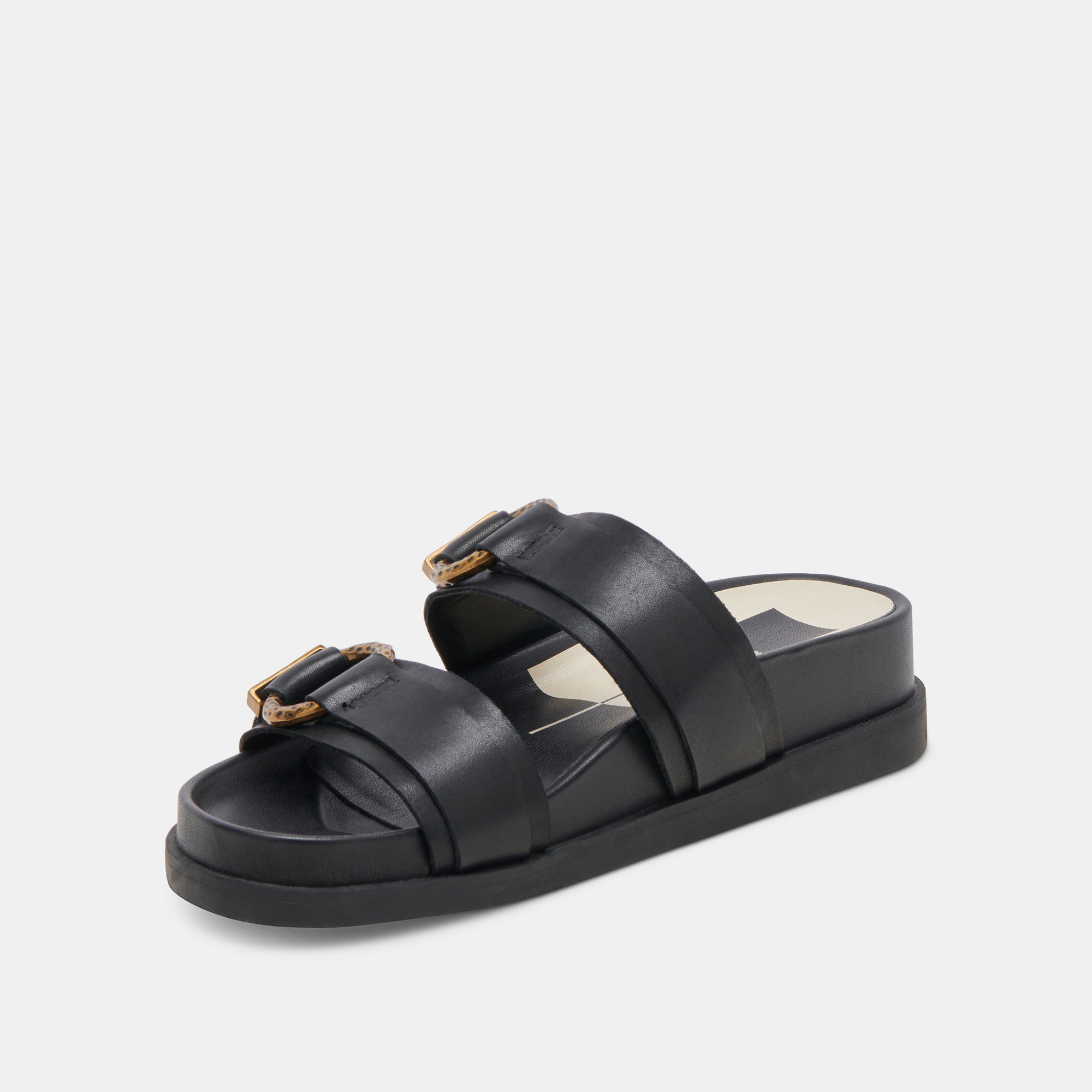 SOYA SANDALS ONYX LEATHER - re:vita