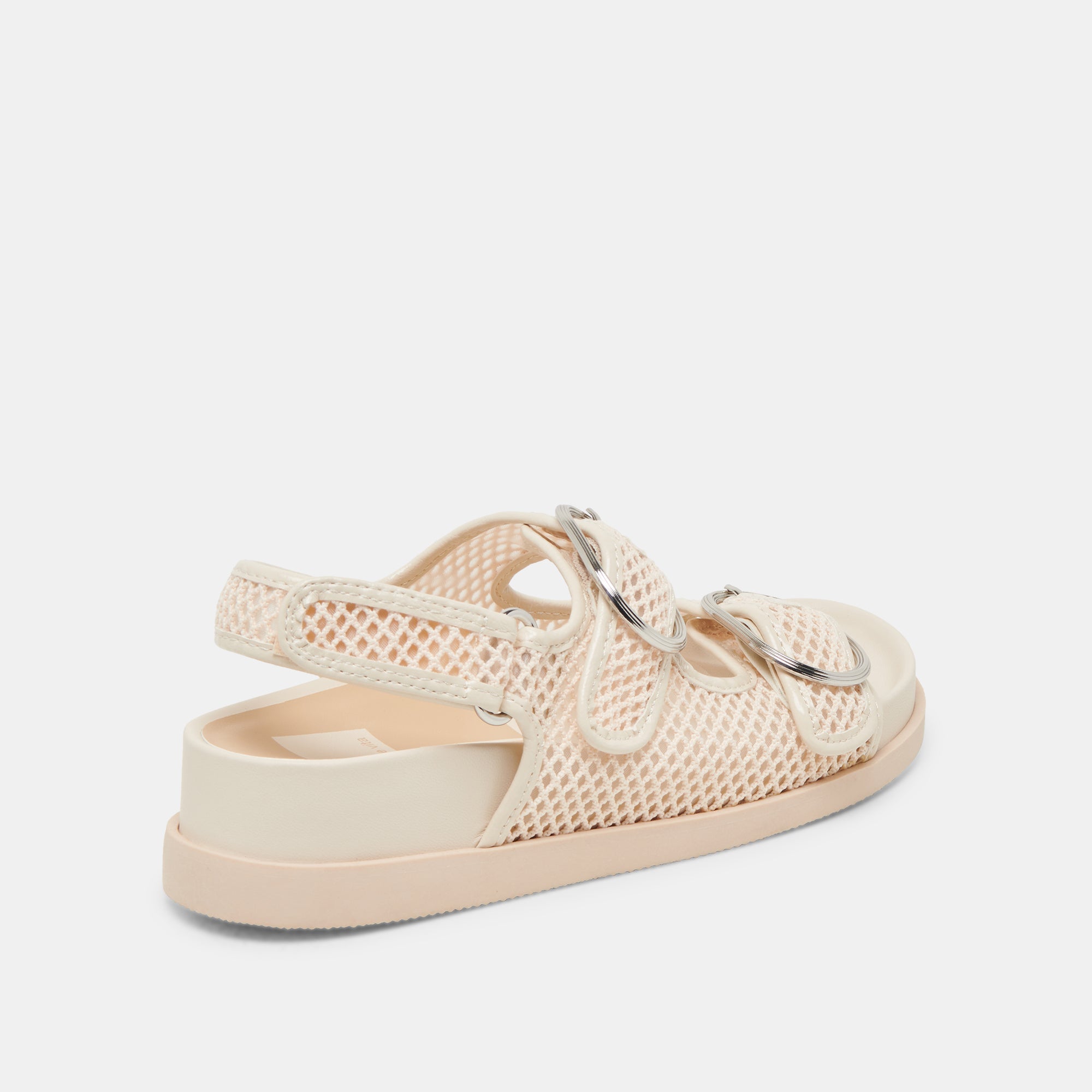 STARLA MESH SANDALS CREME WOVEN MESH