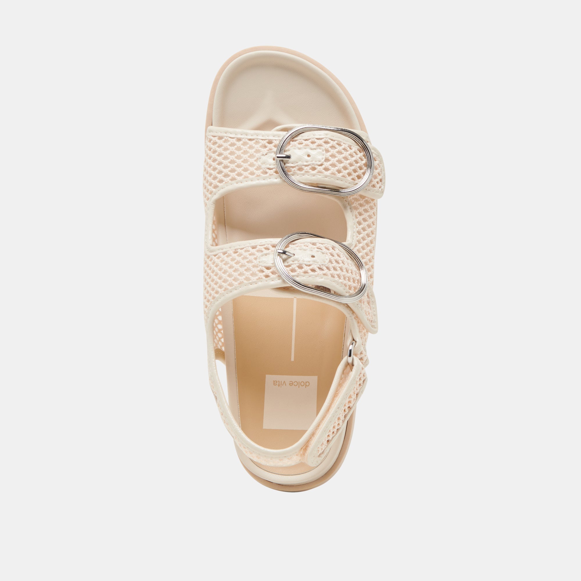 STARLA MESH SANDALS CREME WOVEN MESH