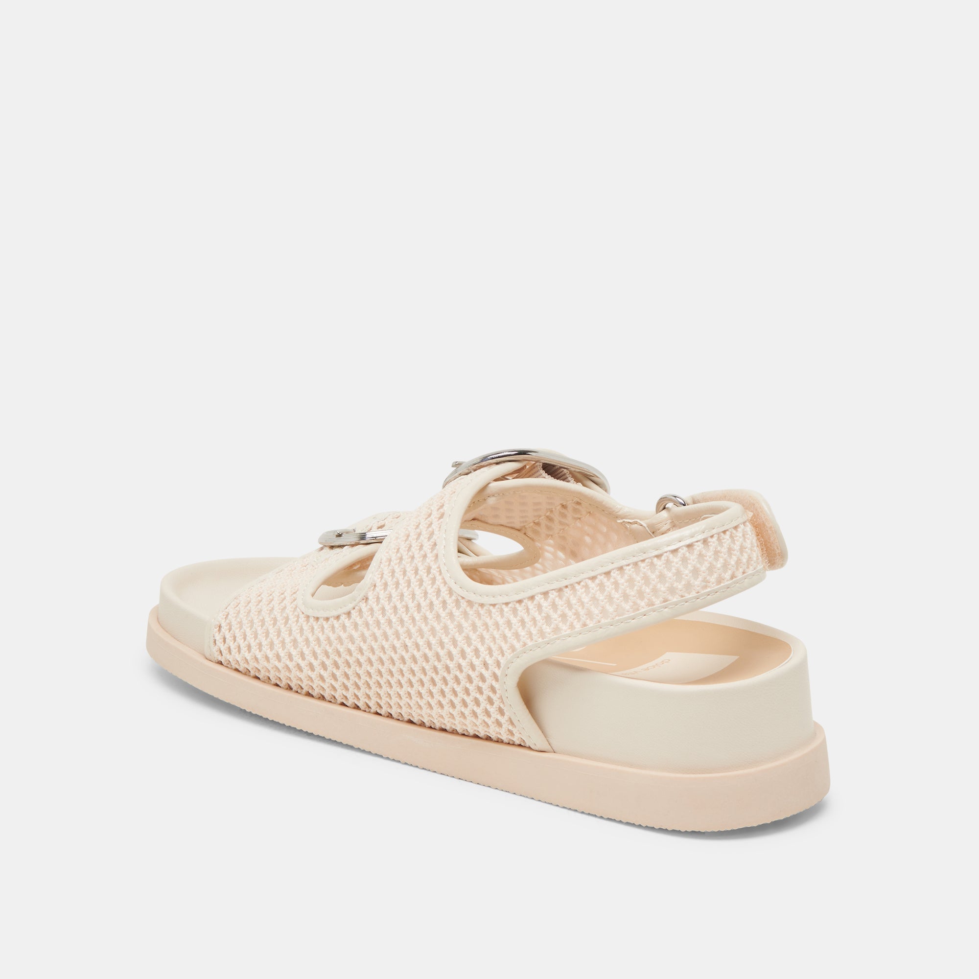 STARLA MESH SANDALS CREME WOVEN MESH
