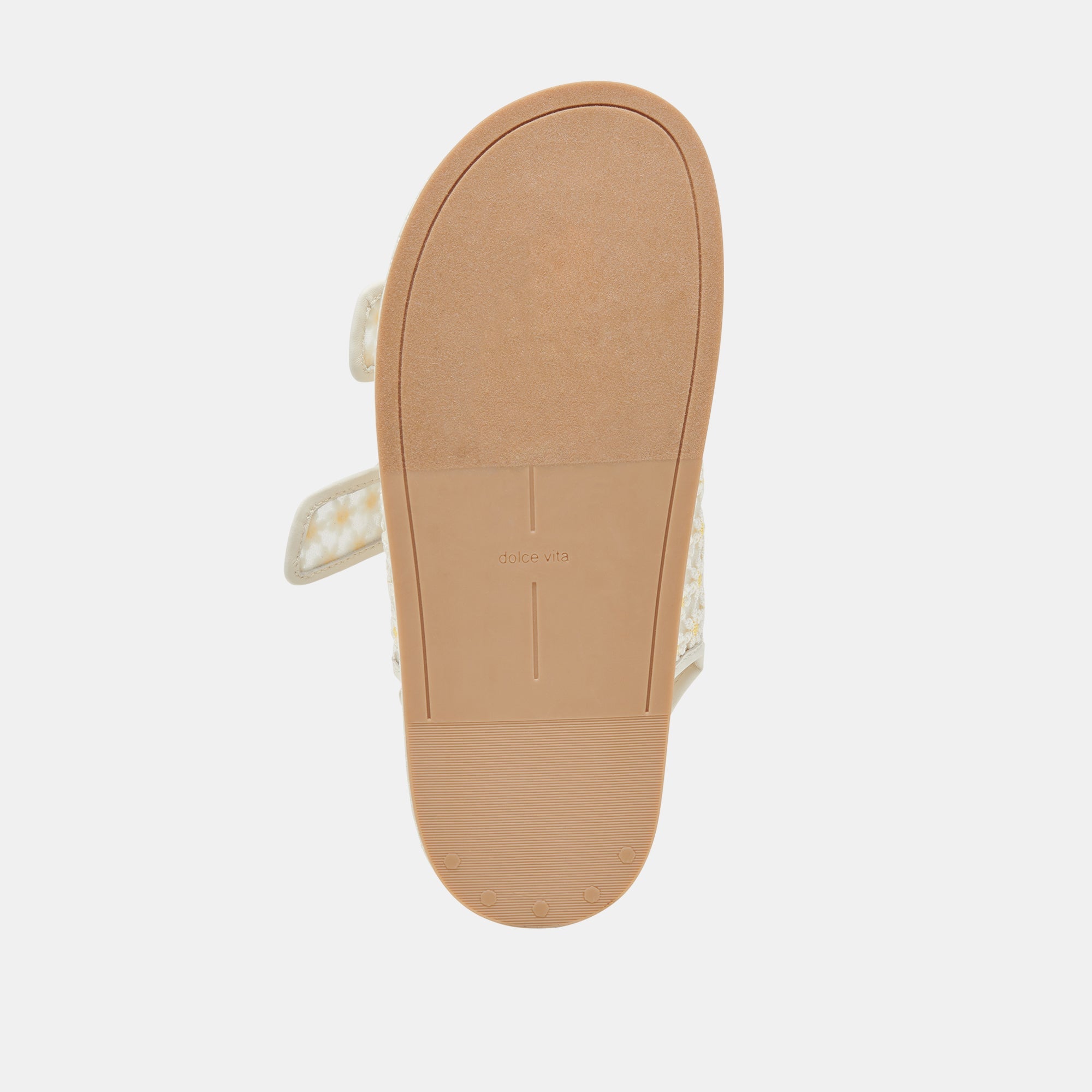 STUART FLORAL SANDALS WHITE YELLOW FLORAL MESH