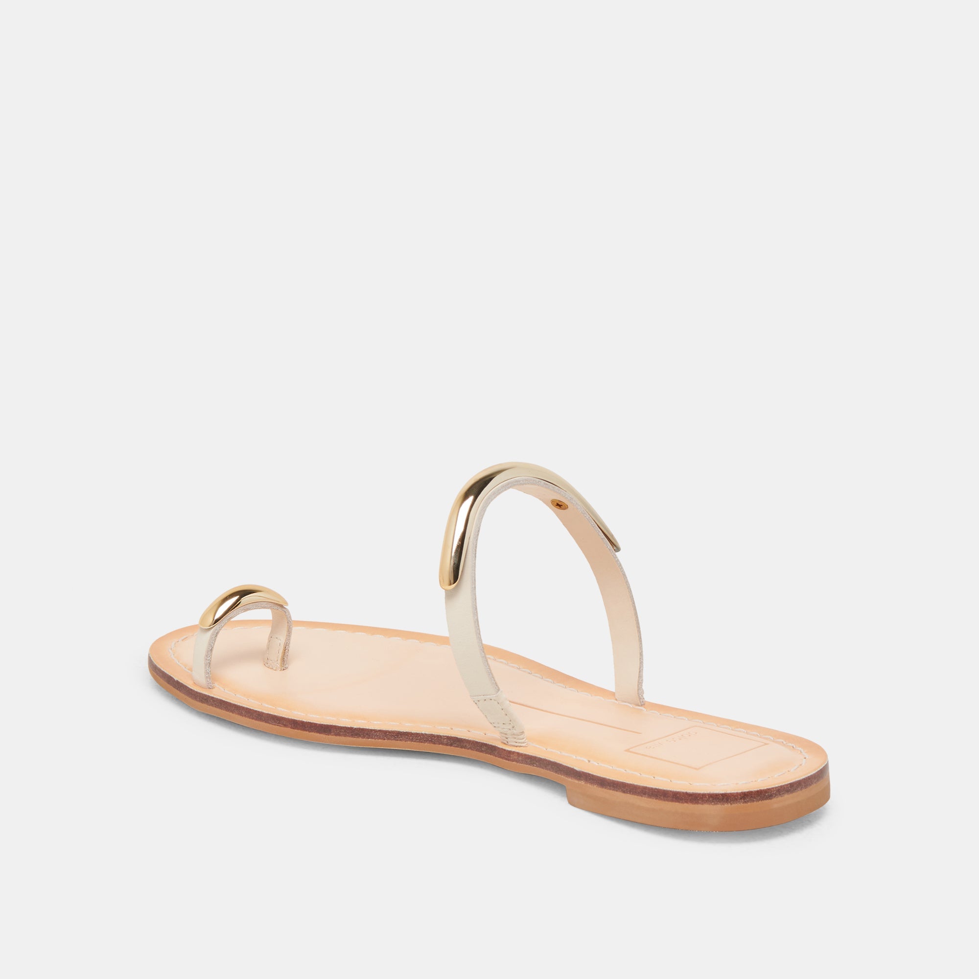 WINK WIDE SANDALS BONE LEATHER