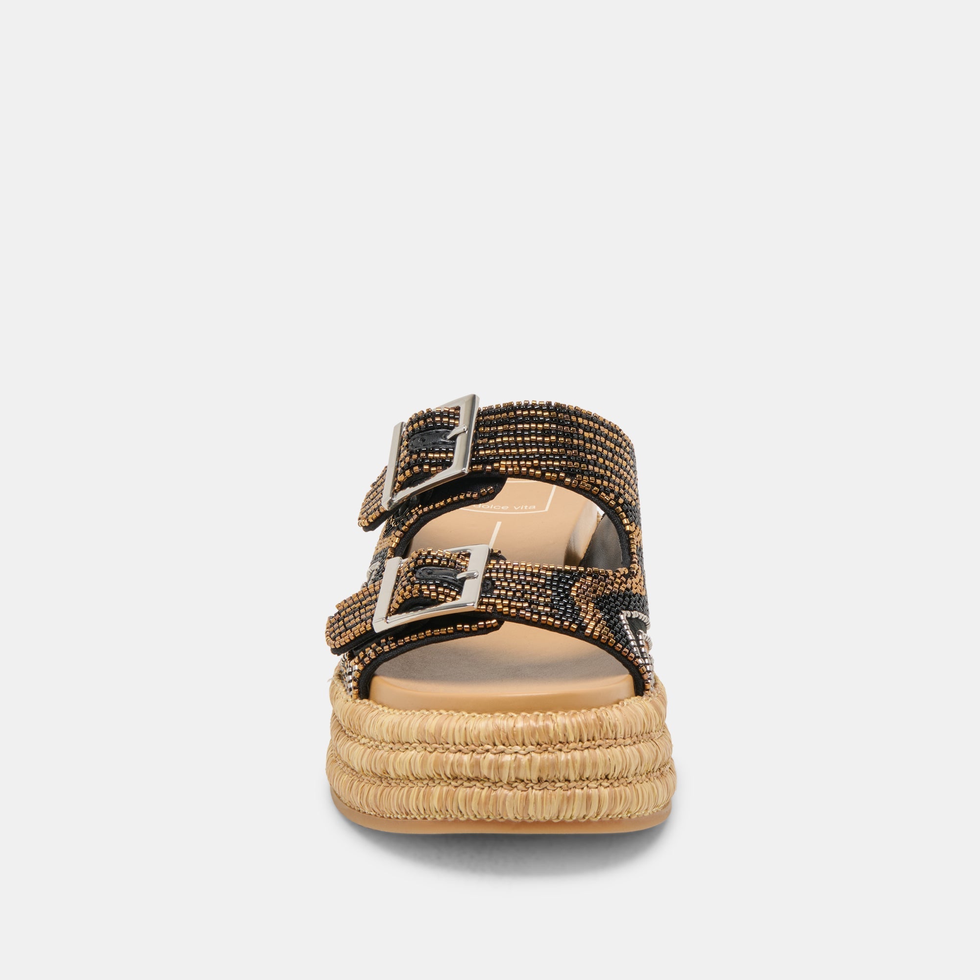 WIXIE SANDALS BLACK MULTI BEADS