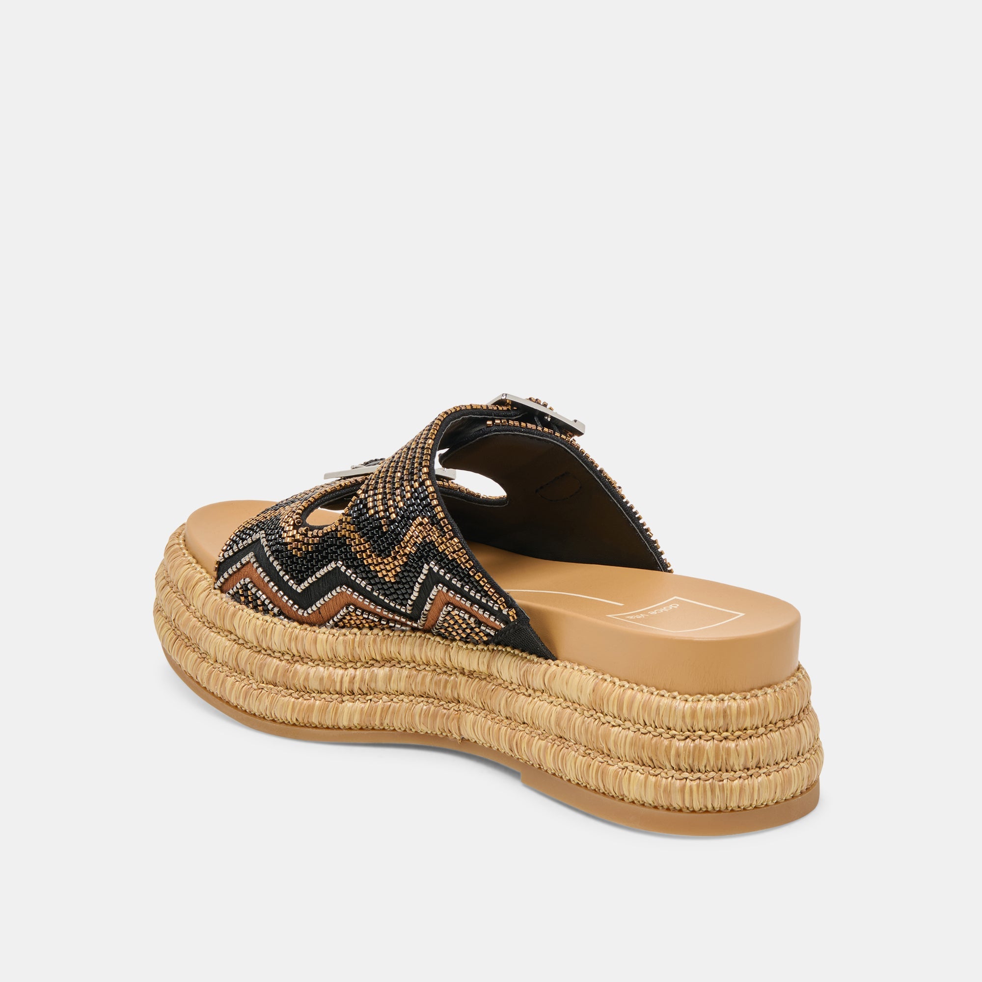 WIXIE SANDALS BLACK MULTI BEADS