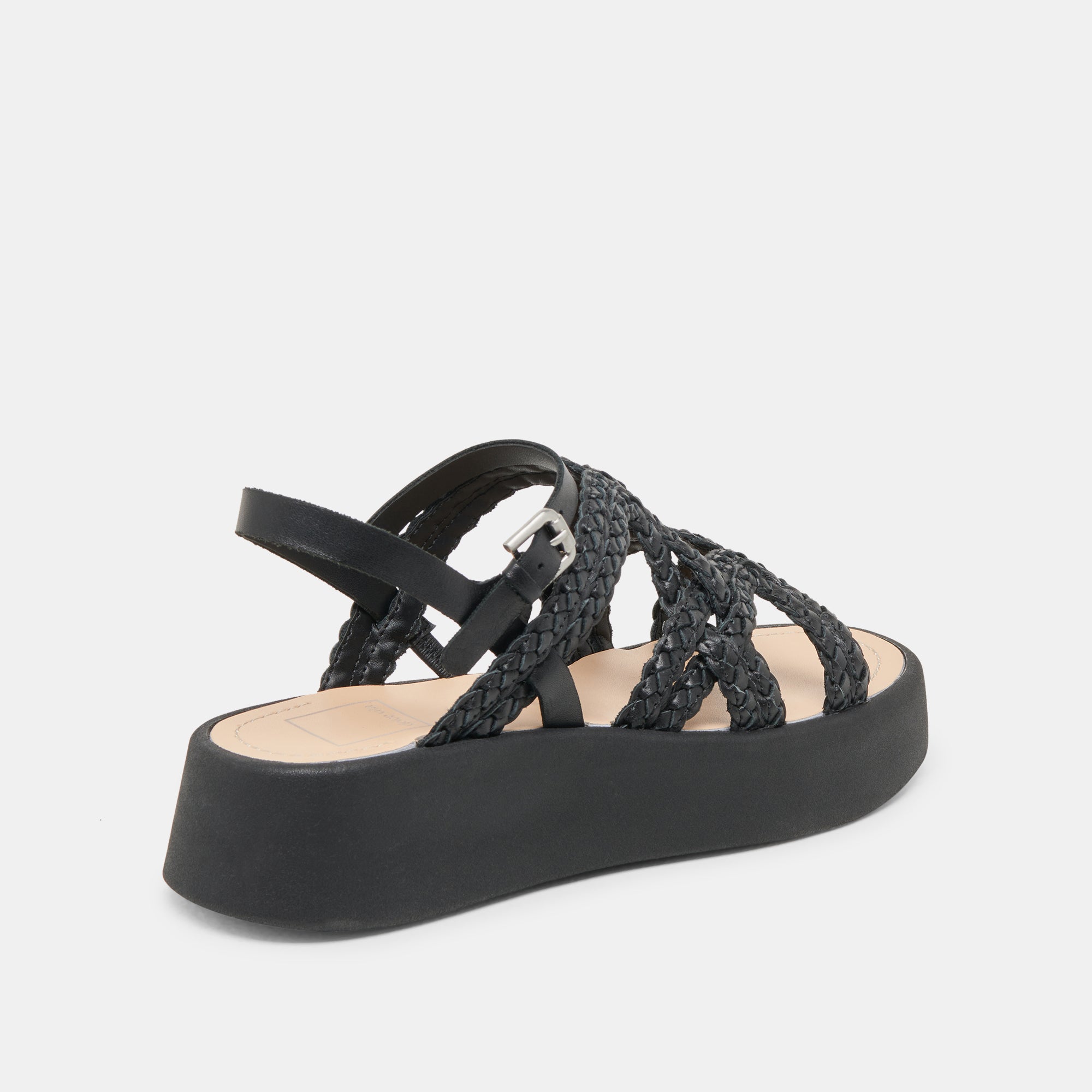 GATSBY SANDALS BLACK LEATHER - re:vita