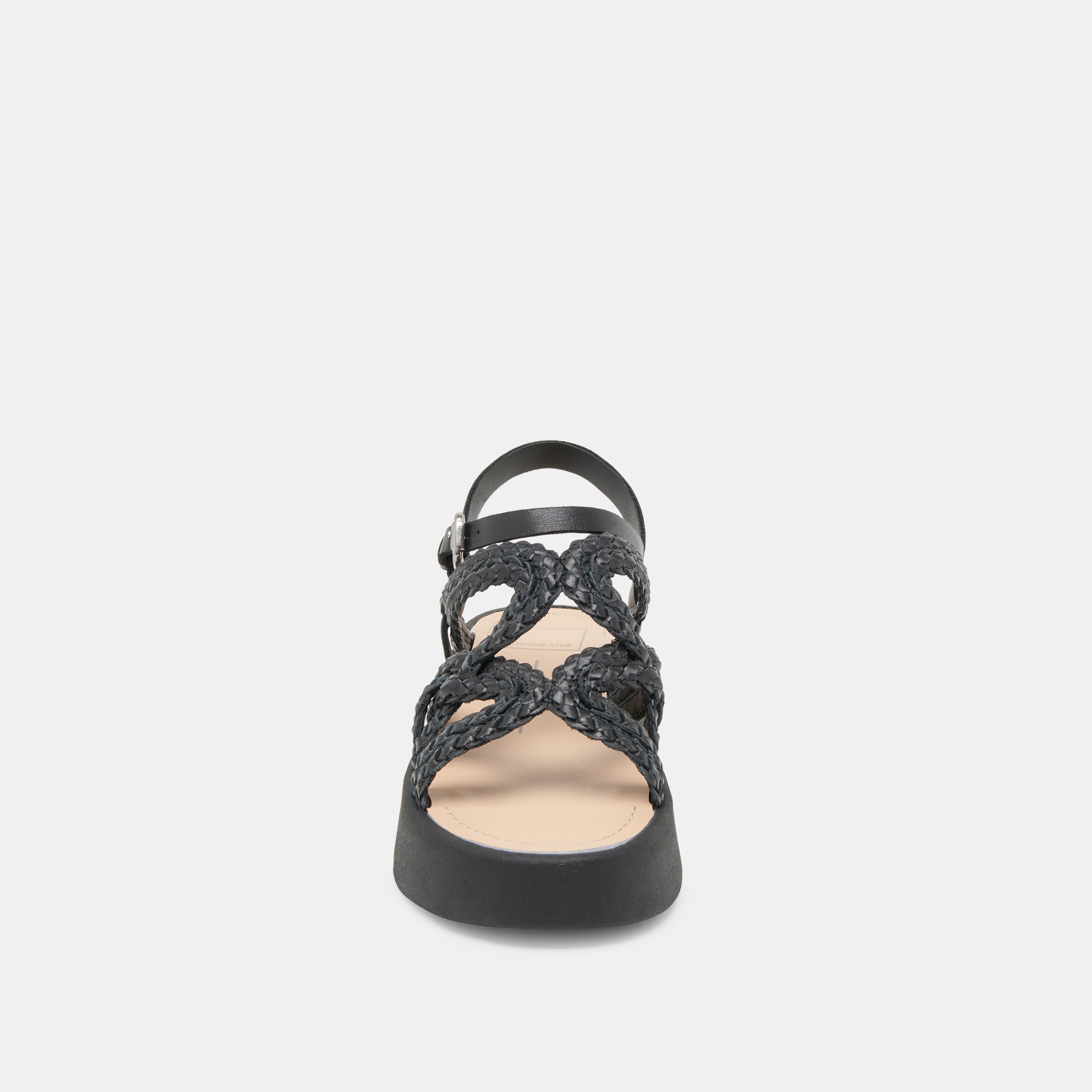 GATSBY SANDALS BLACK LEATHER - re:vita