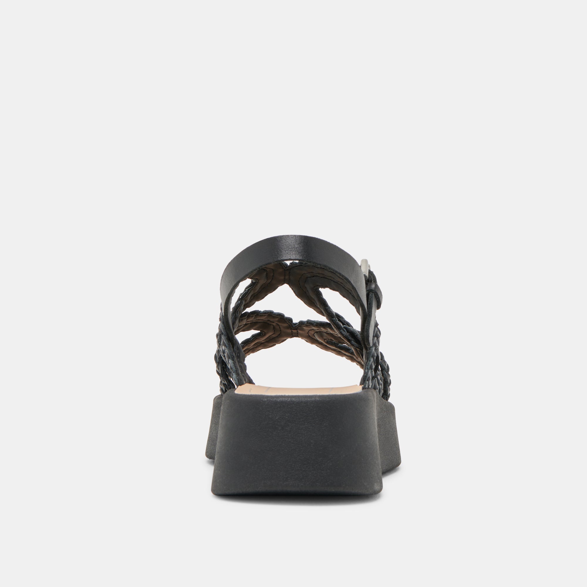 GATSBY SANDALS BLACK LEATHER - re:vita