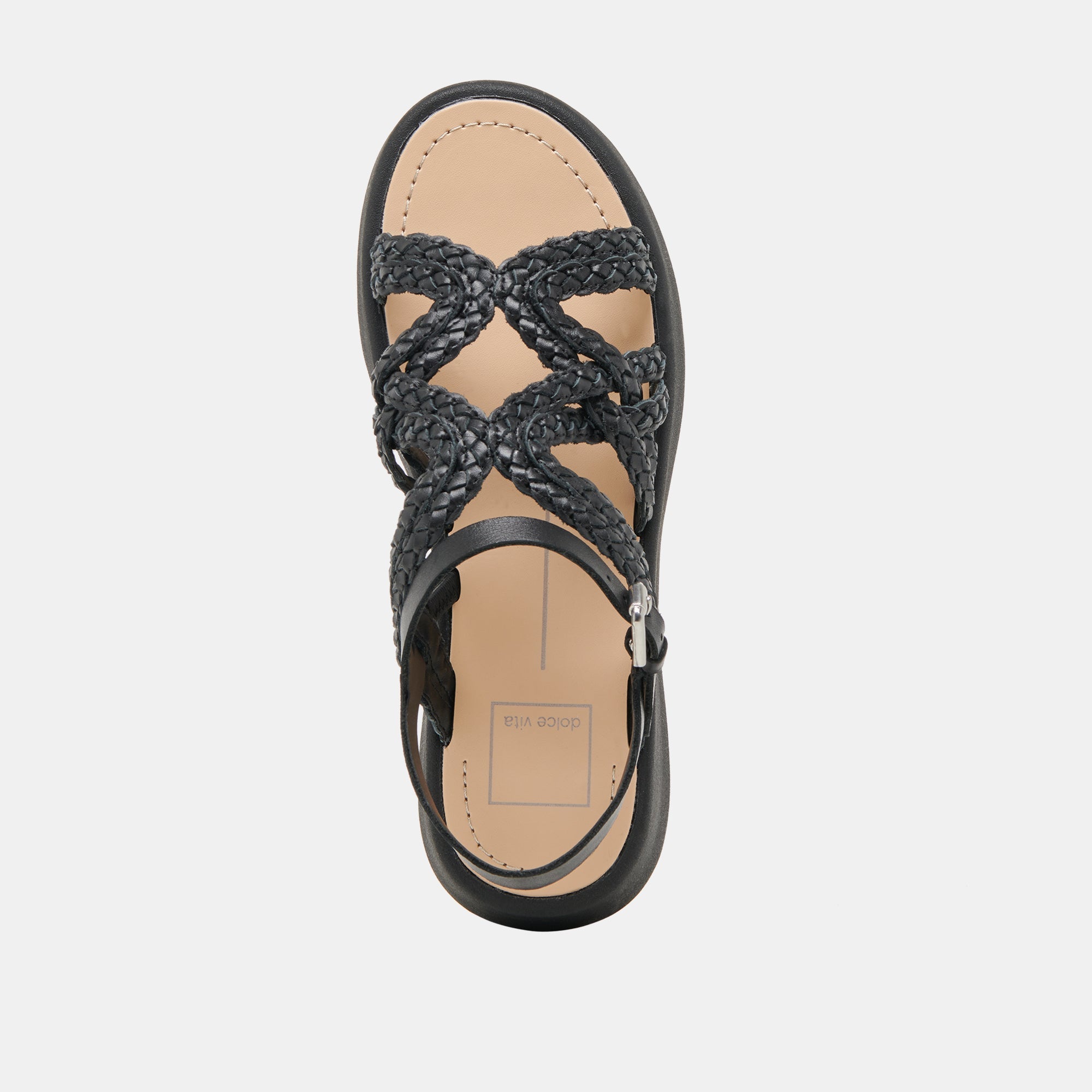 GATSBY SANDALS BLACK LEATHER