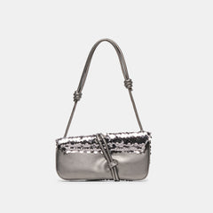 ALICE SHOULDER BAG GUNMETAL SEQUIN